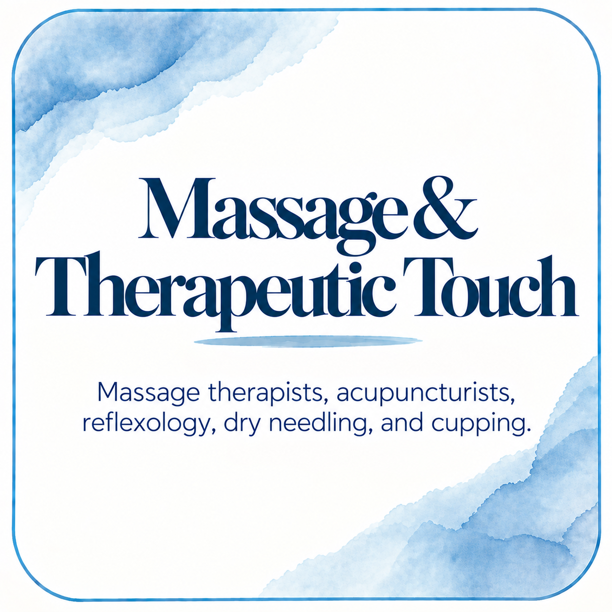 Massage &amp; Therapeutic Touch