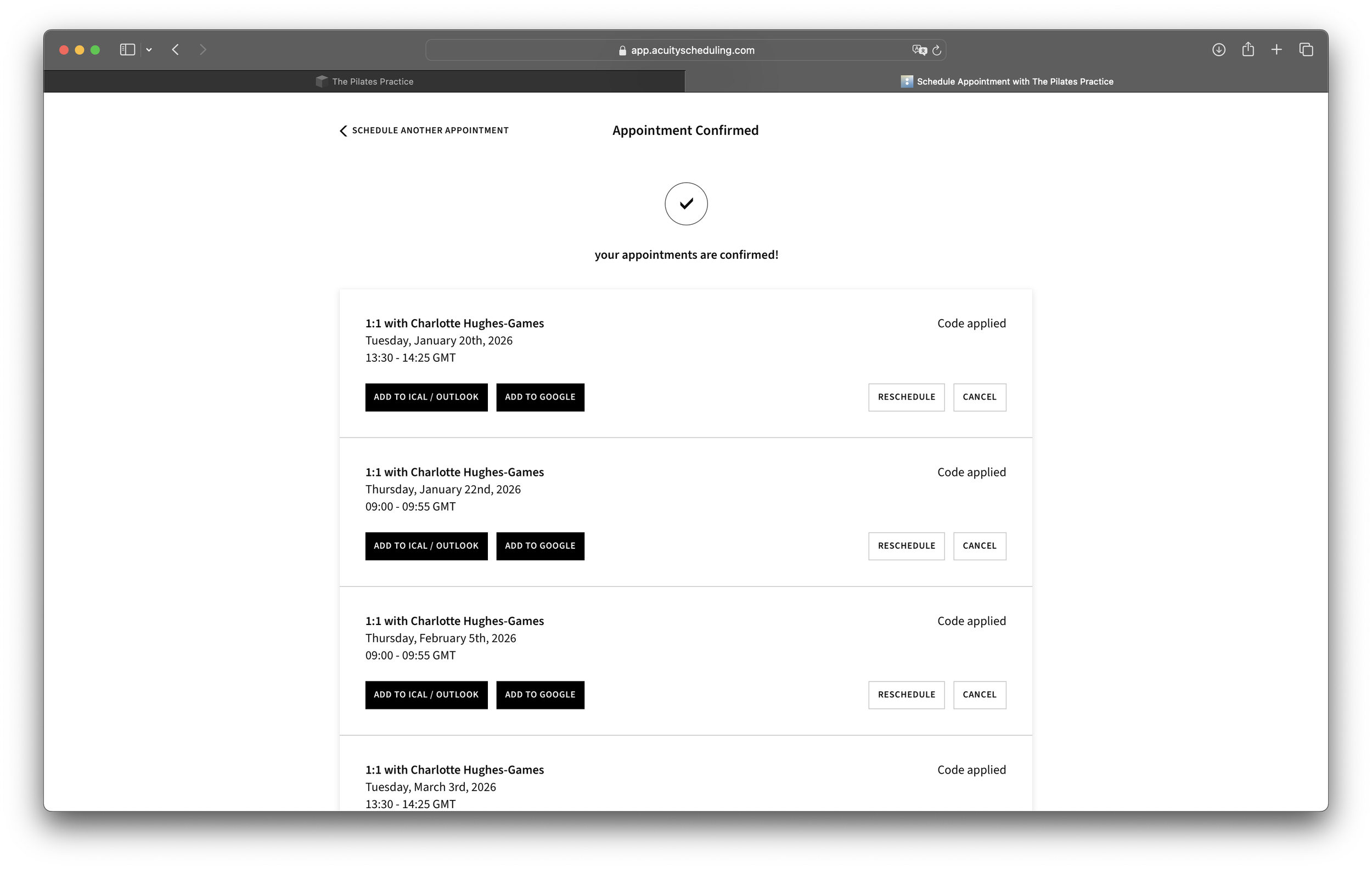 Hooray! I look forward to seeing you in the studio.