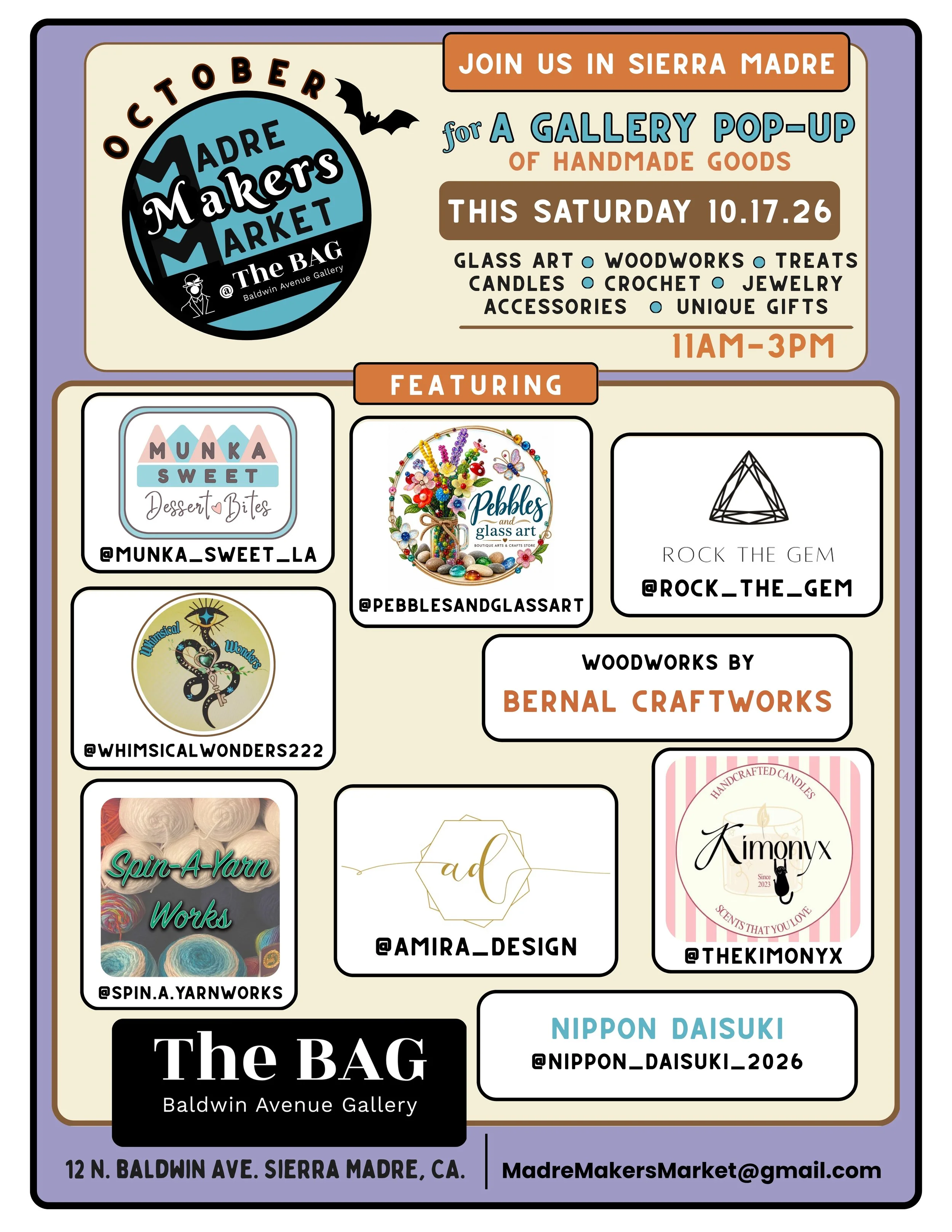 MADRE MAKERS MARKET -October