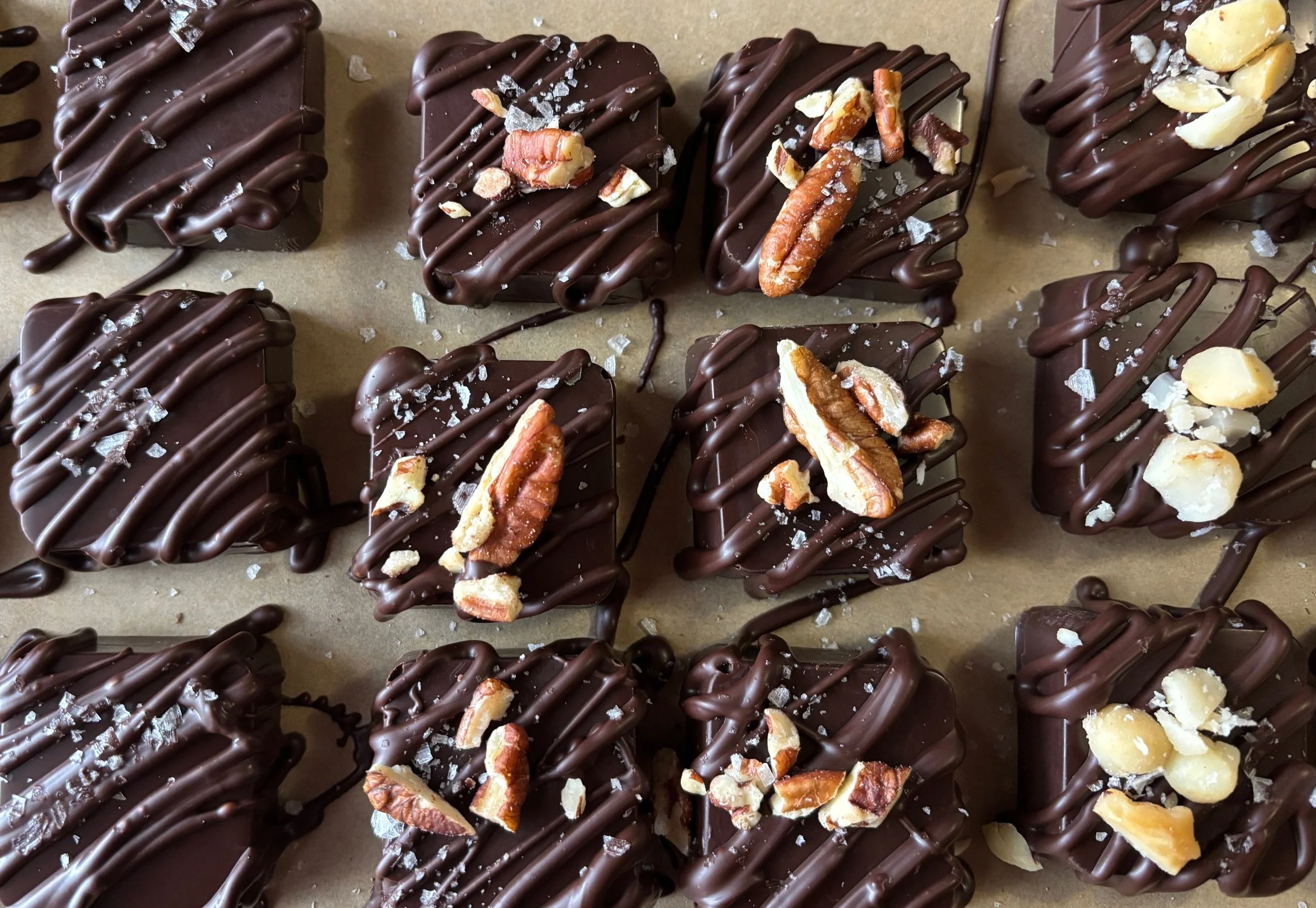 VEGAN SALTED CARAMEL BITES + PECAN
