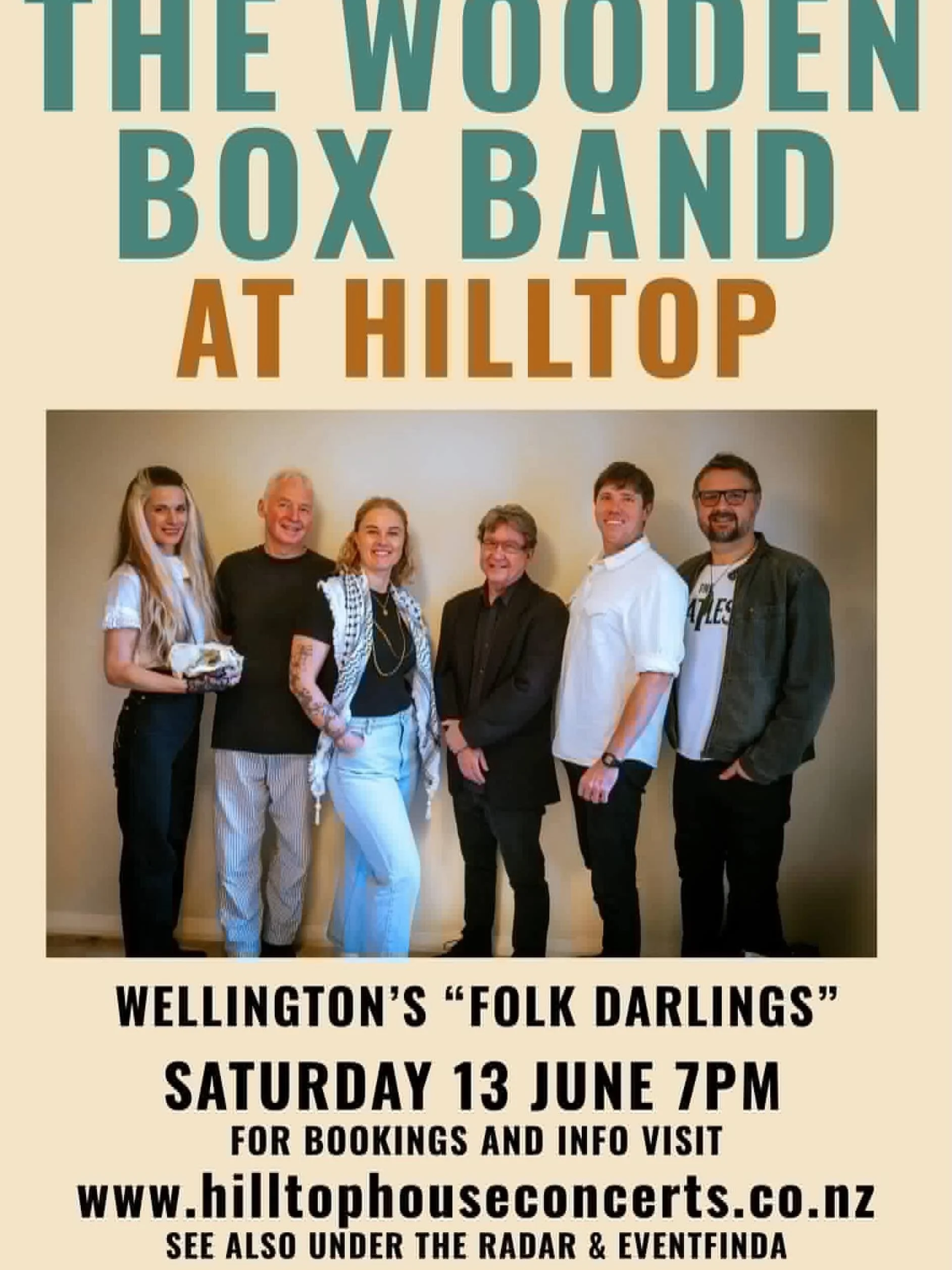Join us for a cozy house concert in Kelburn, Wellington - this SATURDAY 13 June 7pm. Tickets at under the radar &amp; eventfnder