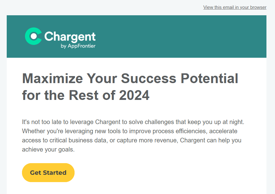 Chargent email hero banner
