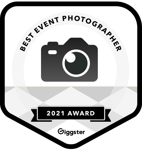 Giggster 2021 award badge naming Jason Meek as the top professional event photographer in Atlanta.