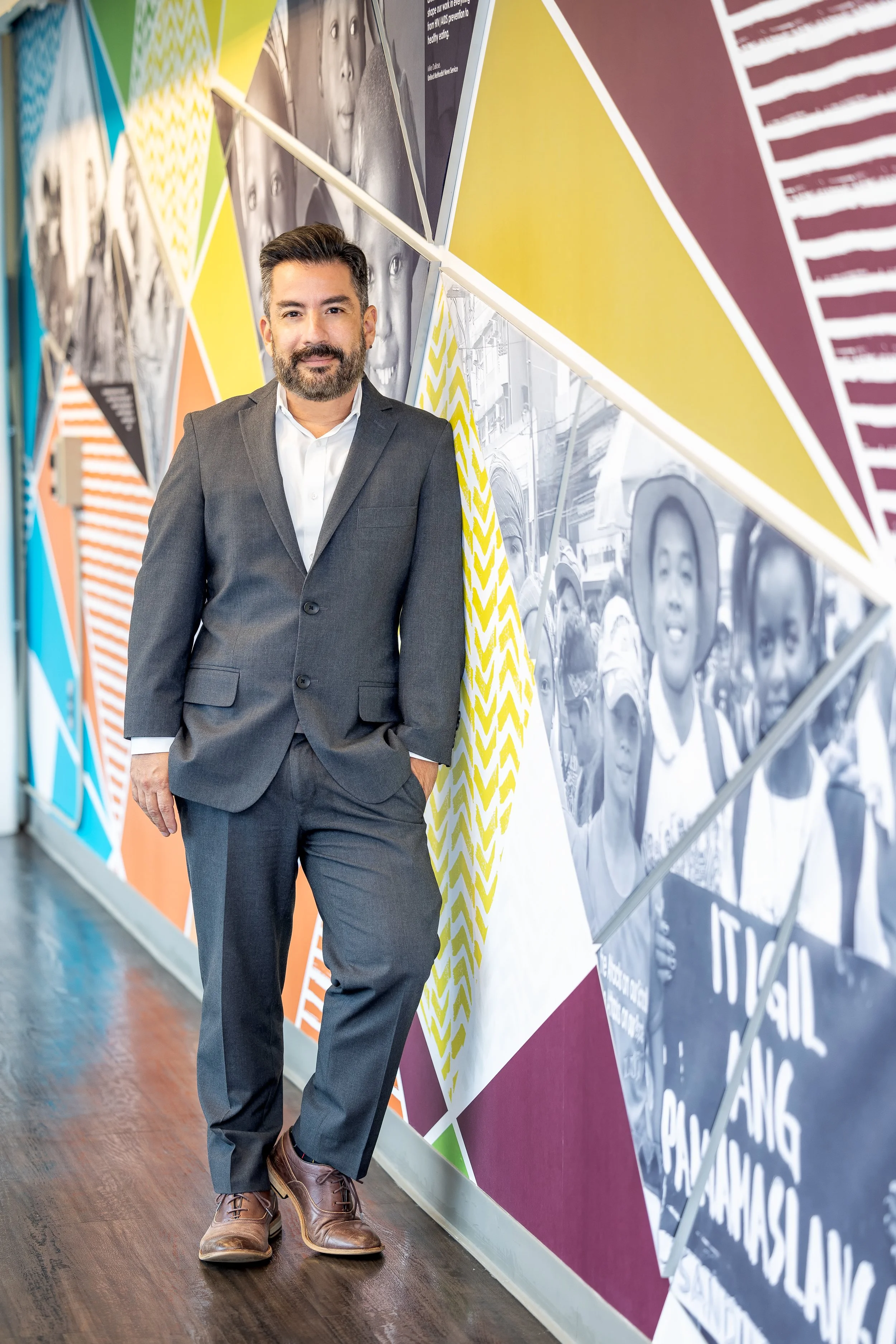 On-location executive headshot of Julio Carrillo, CEO of Hope Atlanta, captured with a marketing-centric vision.