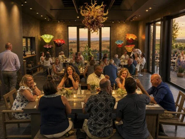 Among the Artists: A Harvest Dinner at Long Shadows Winery