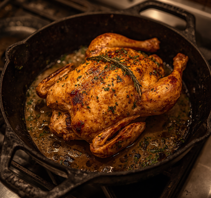 Class: Cast Iron Chicken Dinner