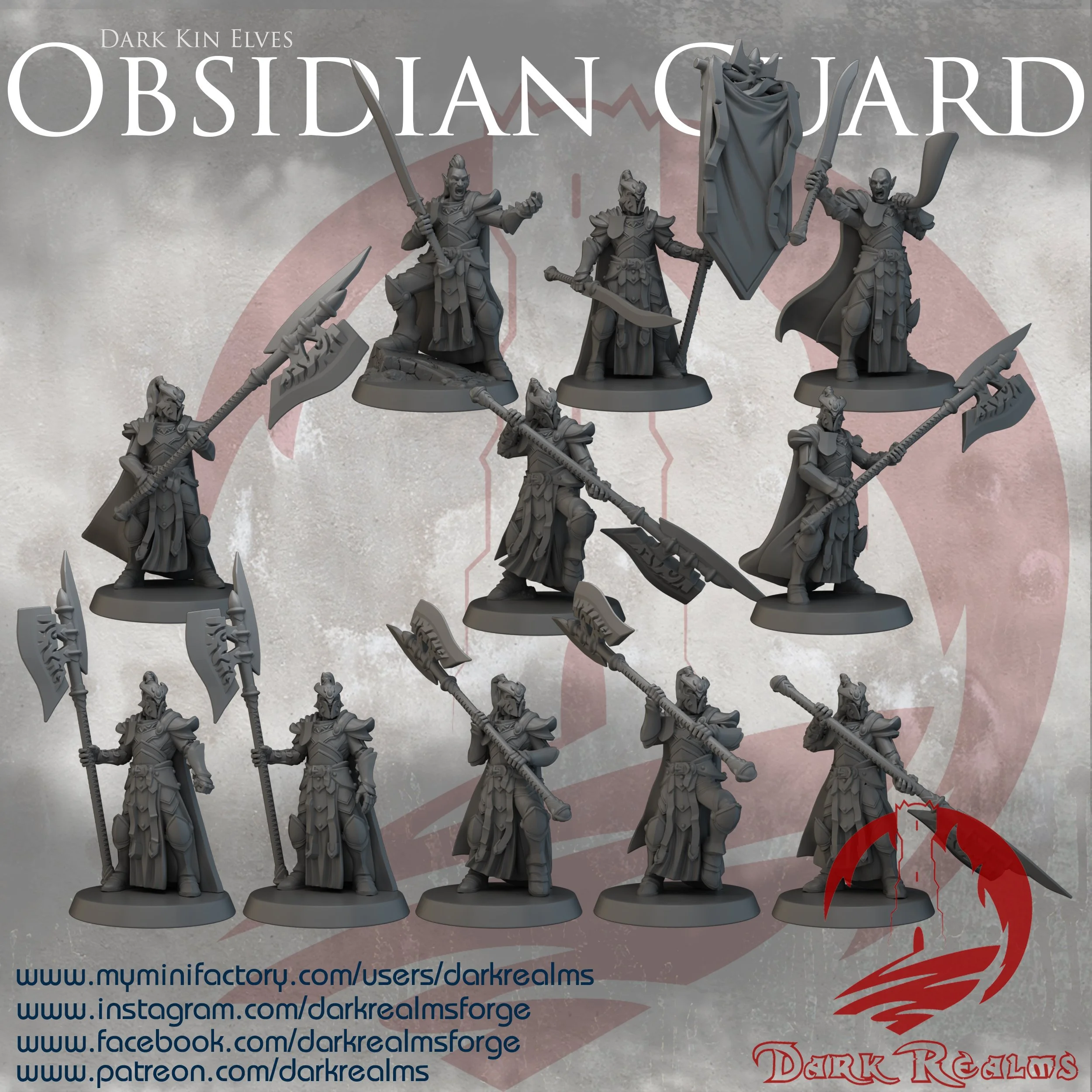 Obsidian Guard Dark Kin Elves
