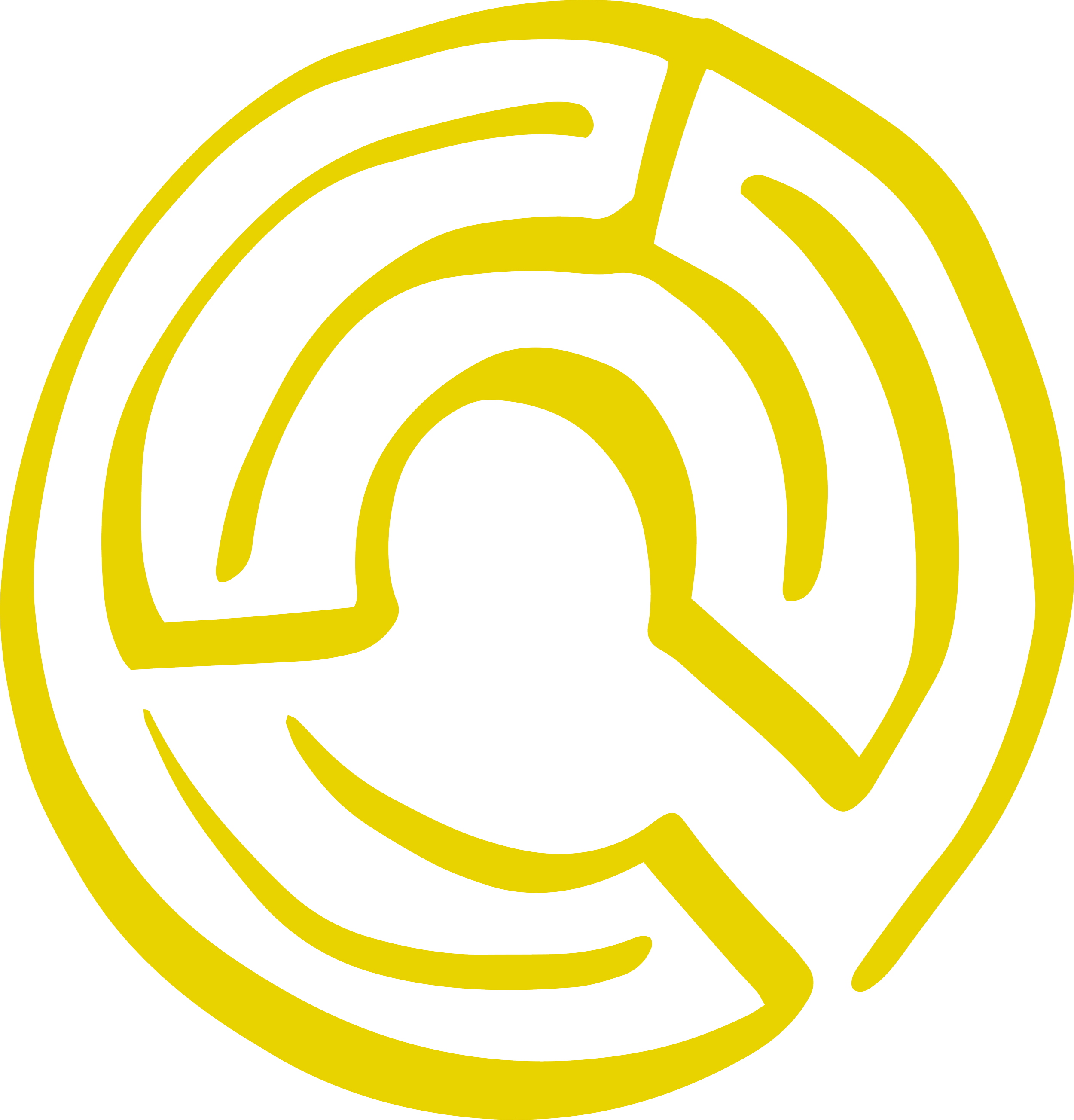 Ein gelbes Labyrinth.