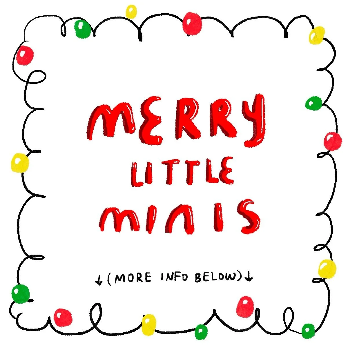 it&rsquo;s officially the holiday season 🤭 &amp; this year &hellip; we have merry little minis ✨ so if u don&rsquo;t have your holiday card yet, I GOT UUU ❤️💚

🎄$20 portrait w text of your choice!
🎄up to 3 people or pets ($4 more per add-on)
🎄di