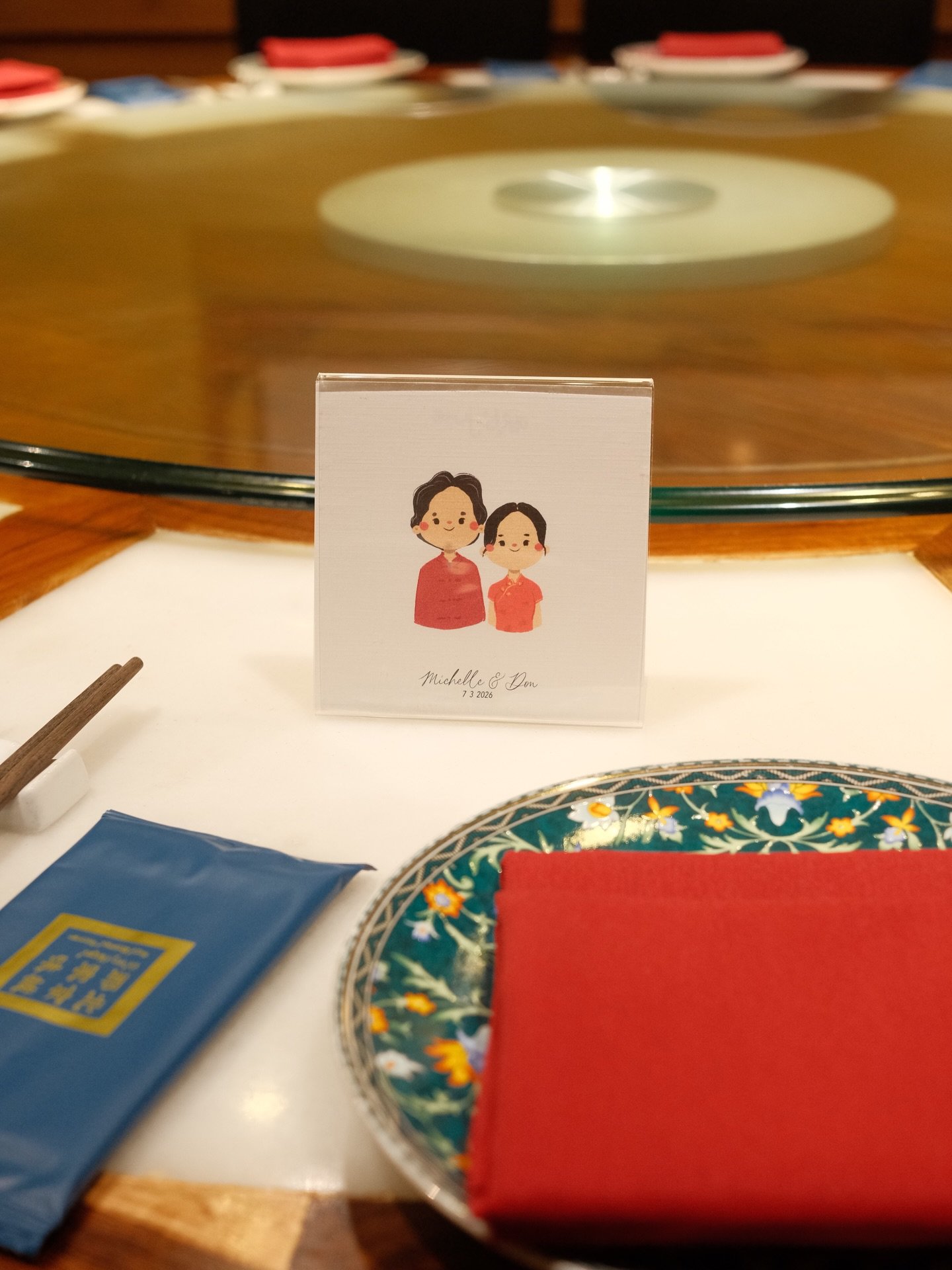 live art &bull; honored to celebrate love in every language, tradition, and culture! congratulations don &amp; michelle - thank you for letting us be a part of your beautiful tea ceremony!🧧&hearts;️ now booking 2027 celebrations ♡  #weddingart #live