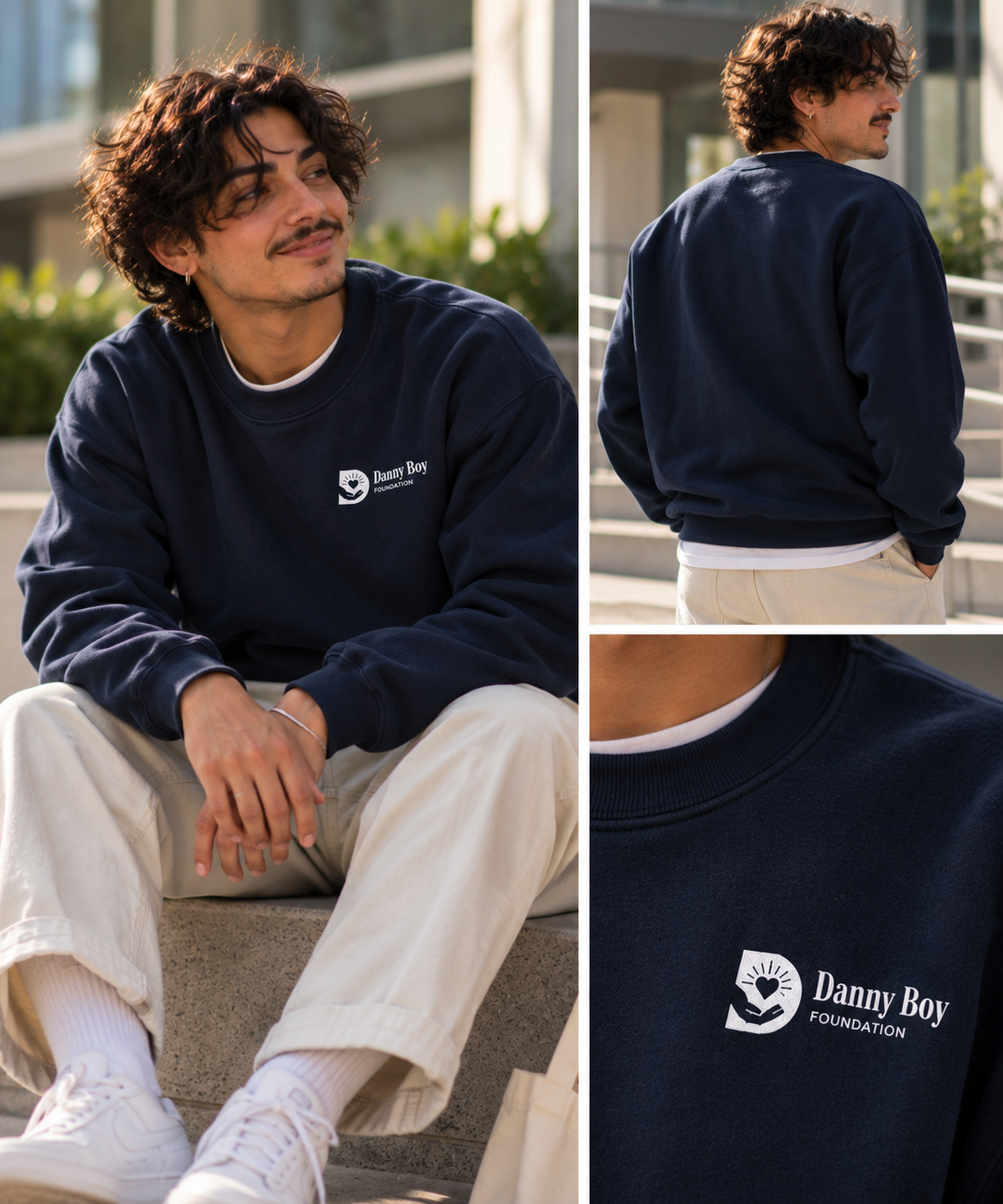 Signature Embroidered Crewneck | Danny Boy Foundation