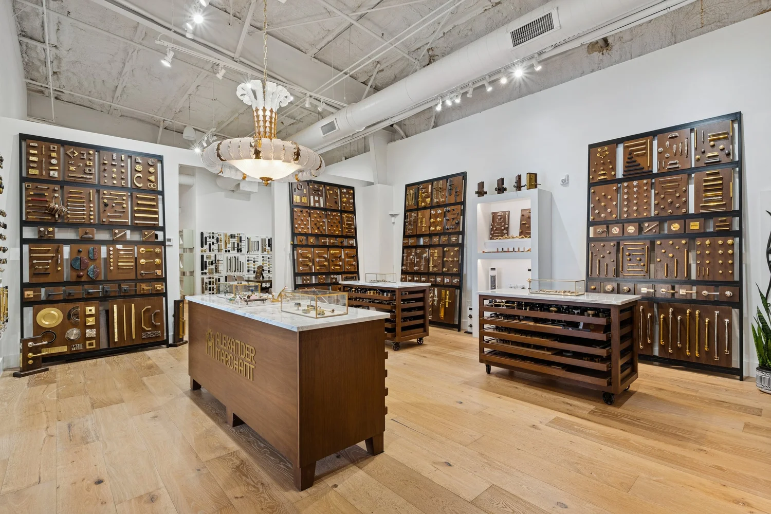 Interior of a commercial space shot in the hand-blended style