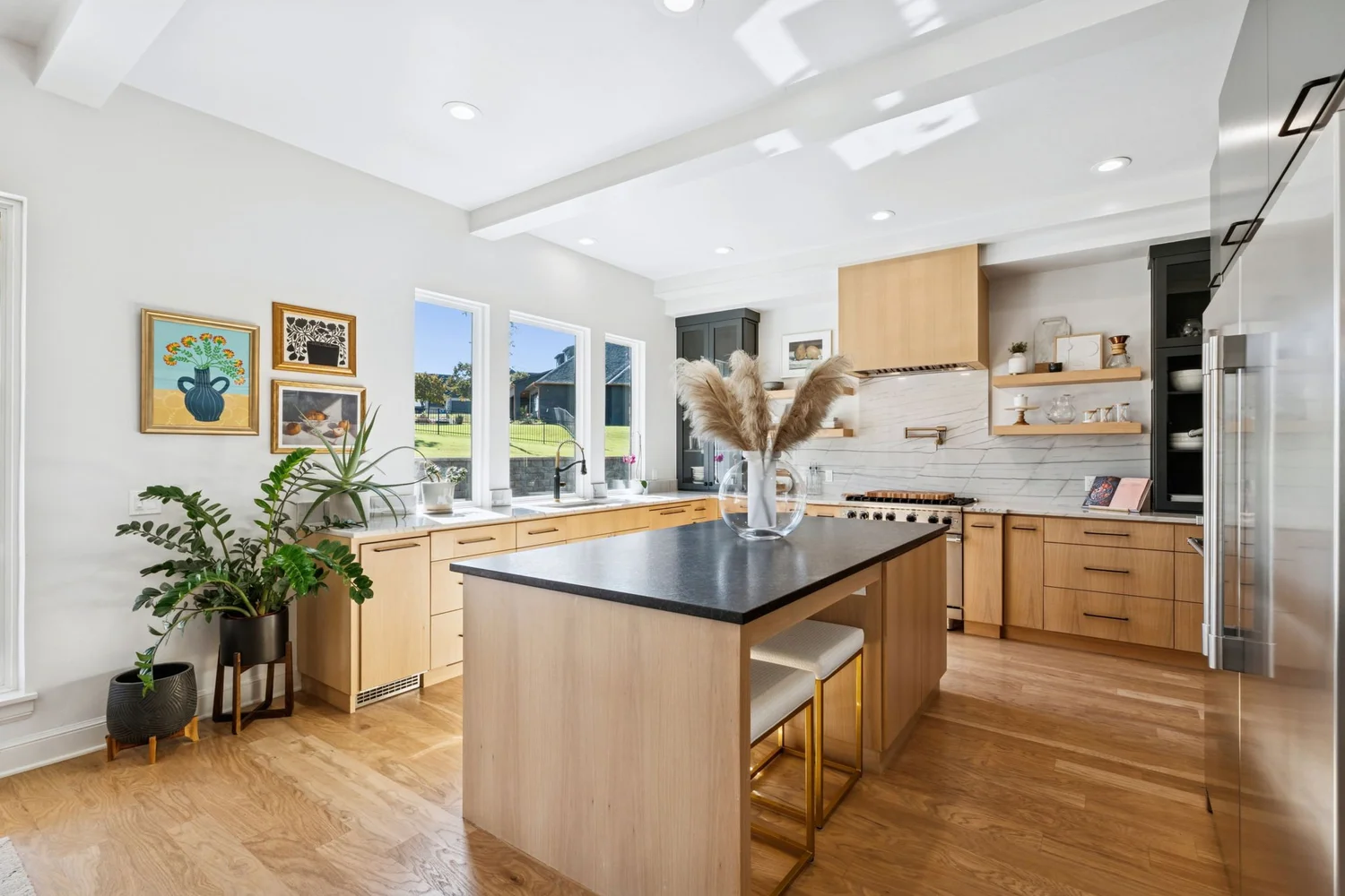 Open living space finished in the luxury editing tier