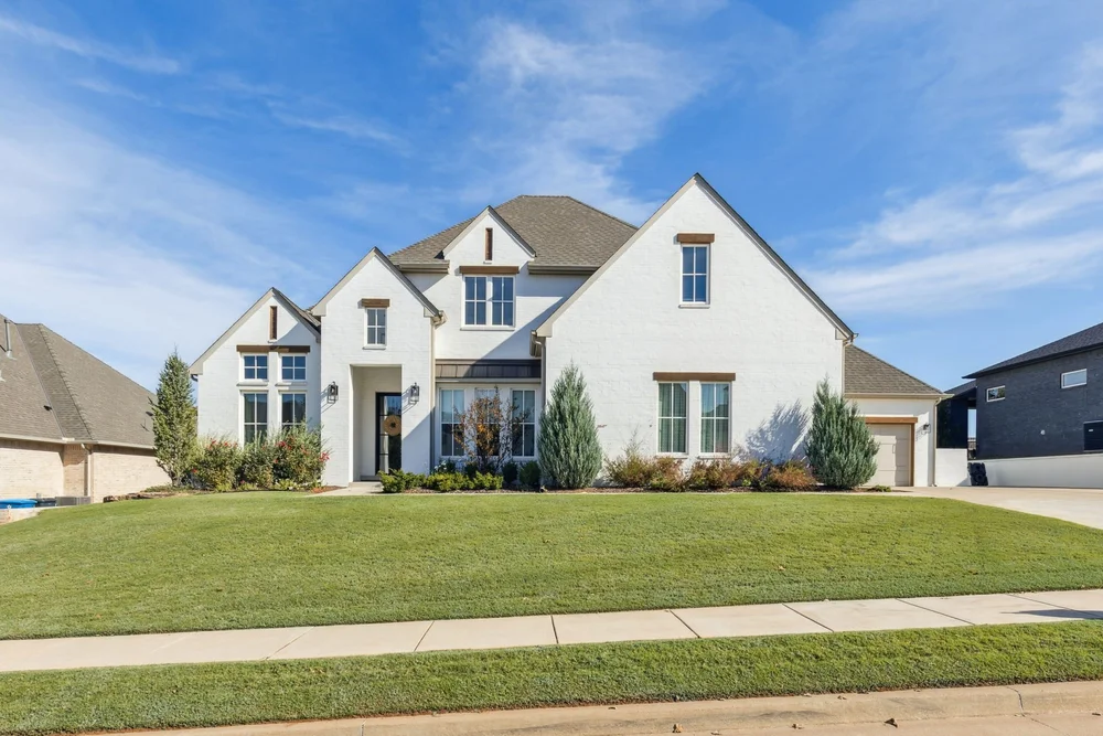 Front exterior of a modern Oklahoma home