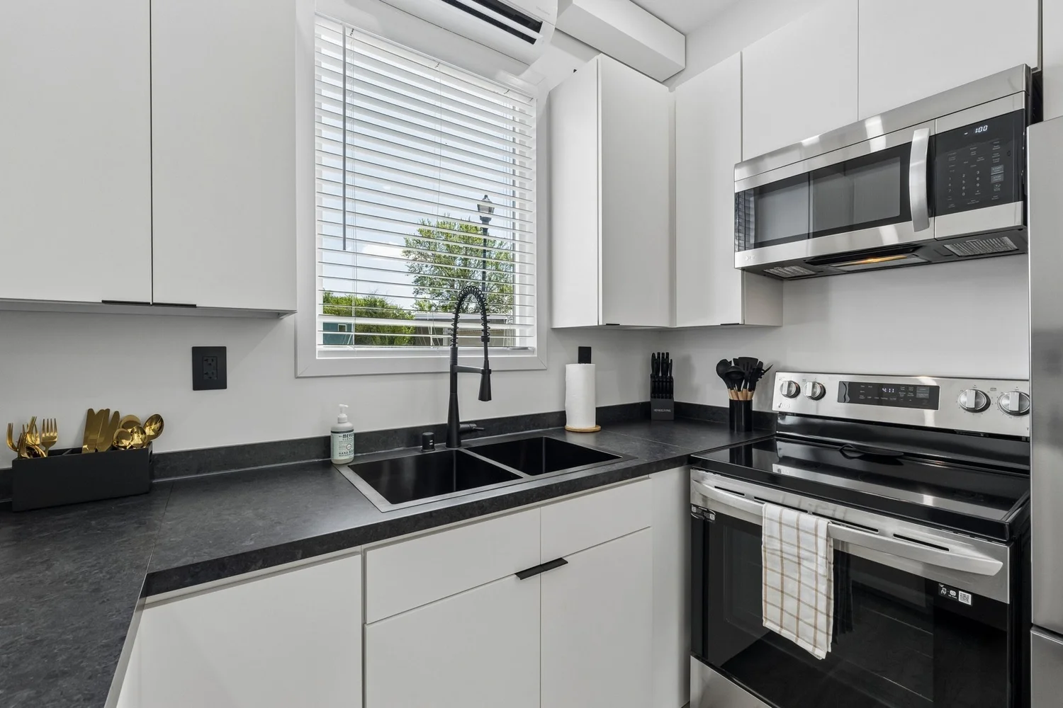 Bright vacation rental kitchen