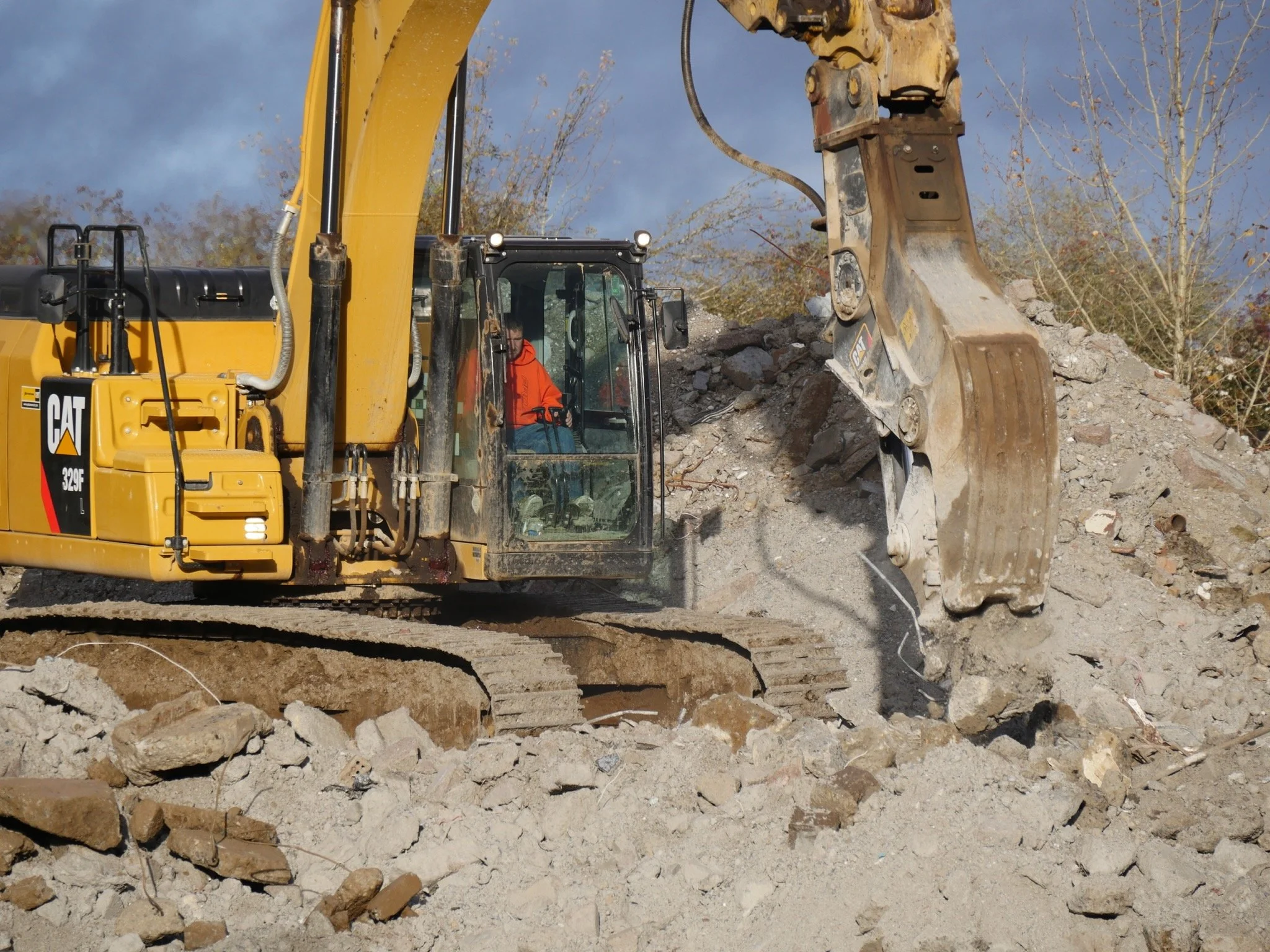 On Point Paving excavation a project to get ready for asphalt paving