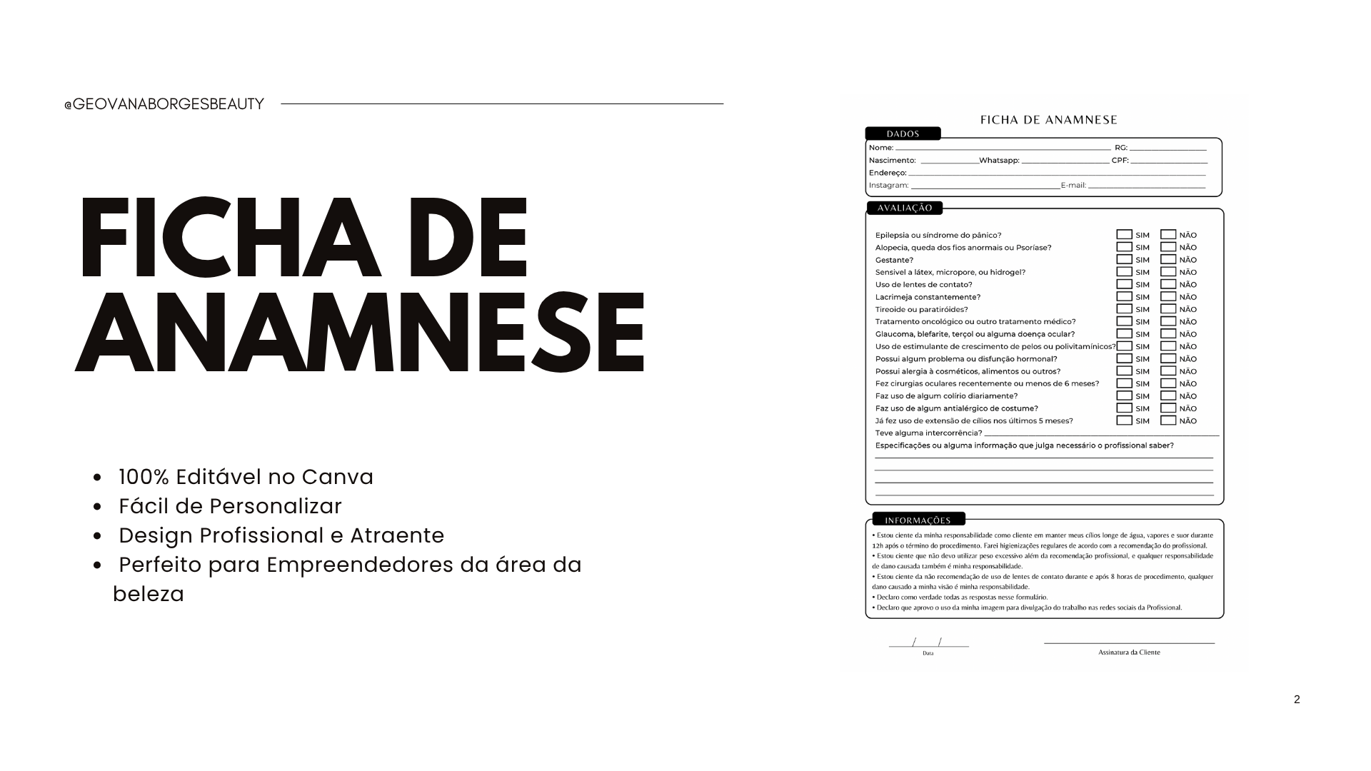 Ficha de anamnese