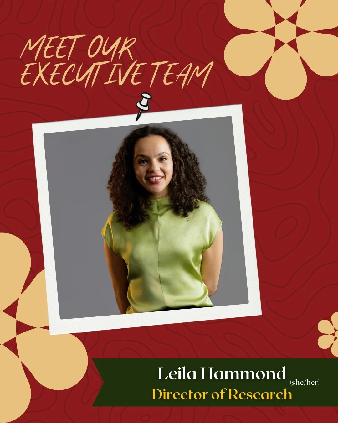 Meet our Director of Research, Leila! 🤎 Get to know the person helping create research opportunities, strengthen research skills, and enhance the learning experience for BMSAC students.

D&eacute;couvrez notre Directrice de recherche, Leila! 🤎 Fait