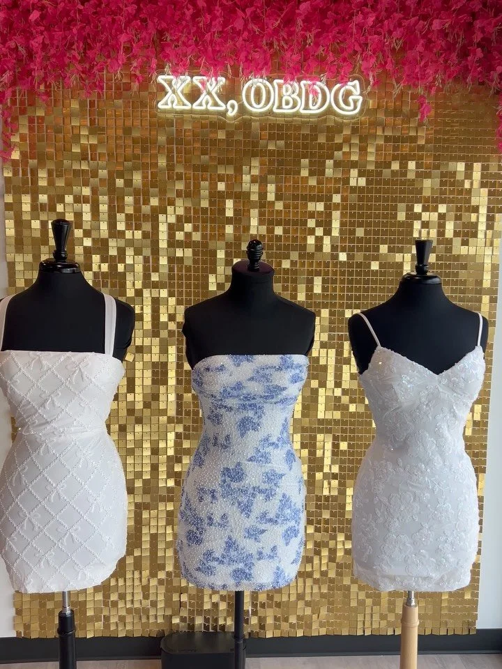 ✨ UNDER $100 &amp; Homecoming-Ready! ✨
Who says you have to spend a fortune to look unforgettable? 💙🤍

Our newest party dresses are here, and they&rsquo;re all under $100! Whether you&rsquo;re obsessed with:
🤍 Sparkly white sequins
💎 Elegant pear