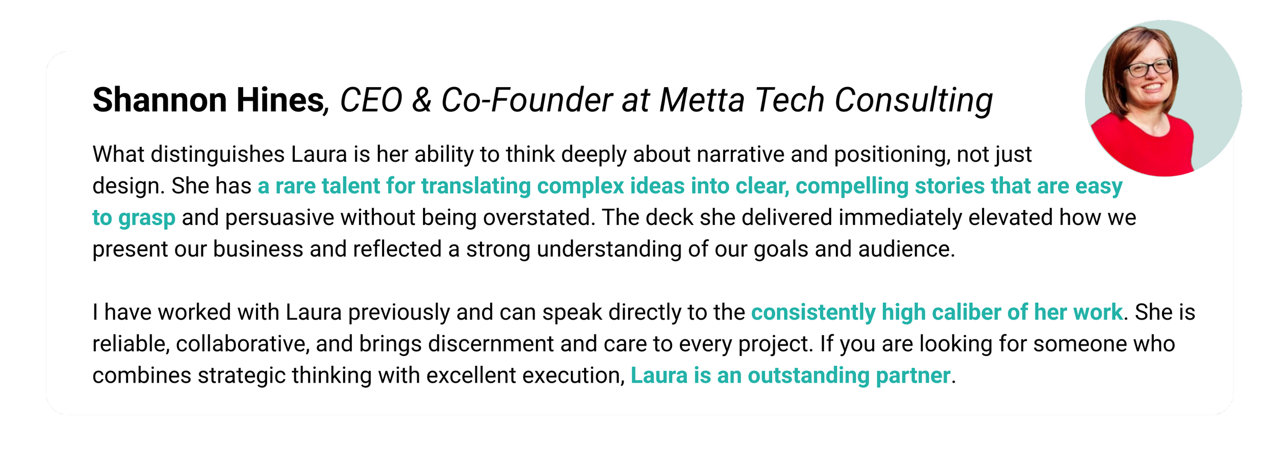 Shannon Hines Testimonial