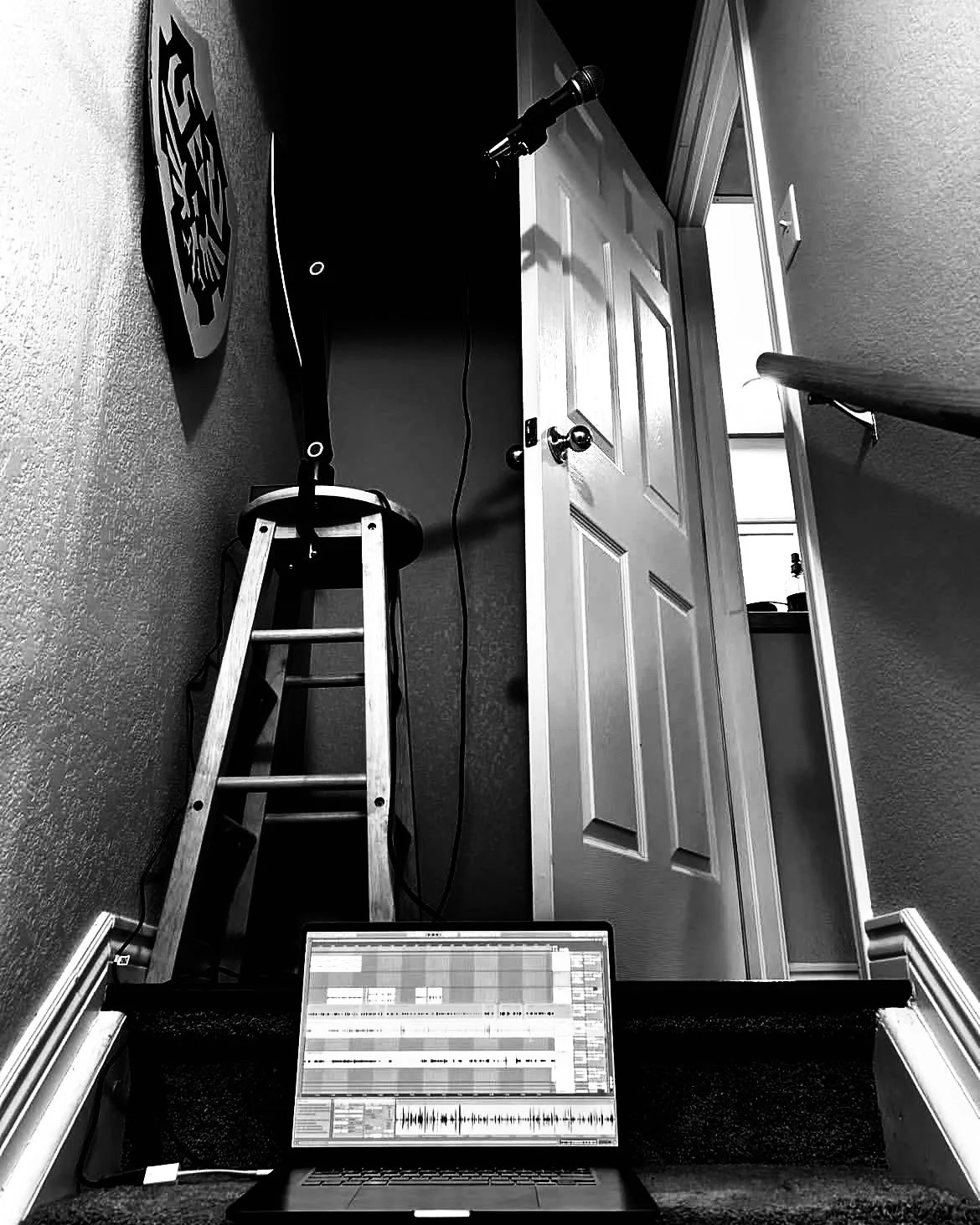 the devils are inside the walls 😈 These are the shenanigans that go into making HEMOPHOBIA, which is live on all podcatchers and will release a new episode tomorrow. Tune in to hear the result of this tomfoolery 🔥🎤 #horror #horrorgram  #Halloween 