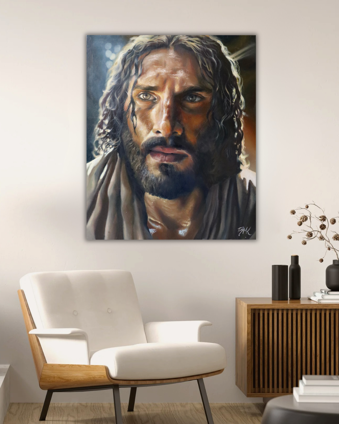 Aesthetic Mid Century Modern Living Room Photography Wall Art Frame Mockup Instagram Post Portrait - 2.PNG