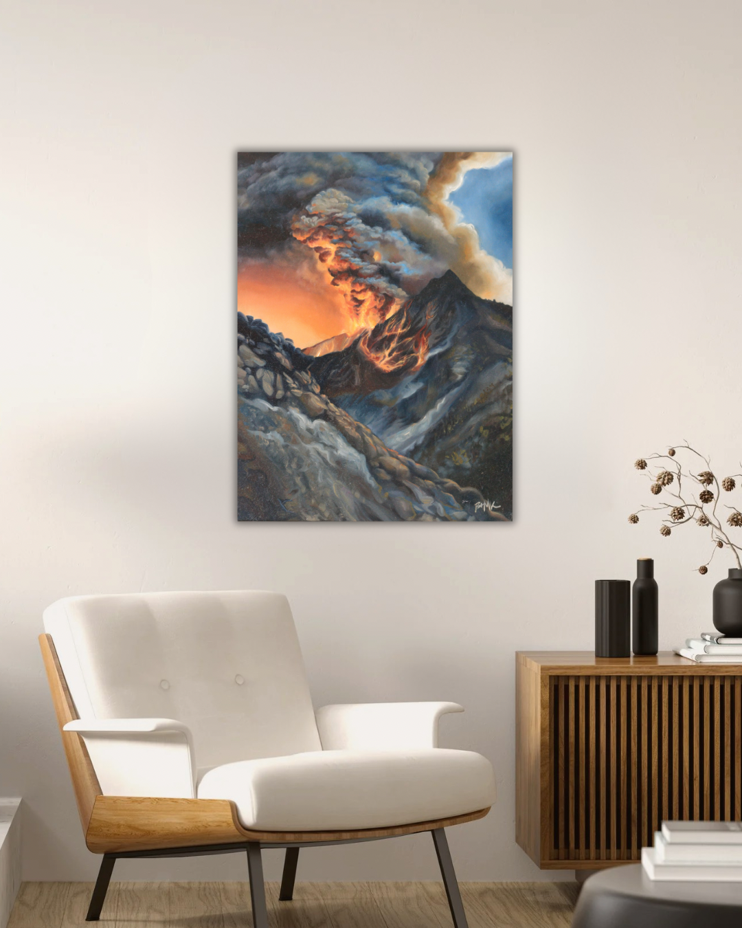 Aesthetic Mid Century Modern Living Room Photography Wall Art Frame Mockup Instagram Post Portrait - 50.PNG