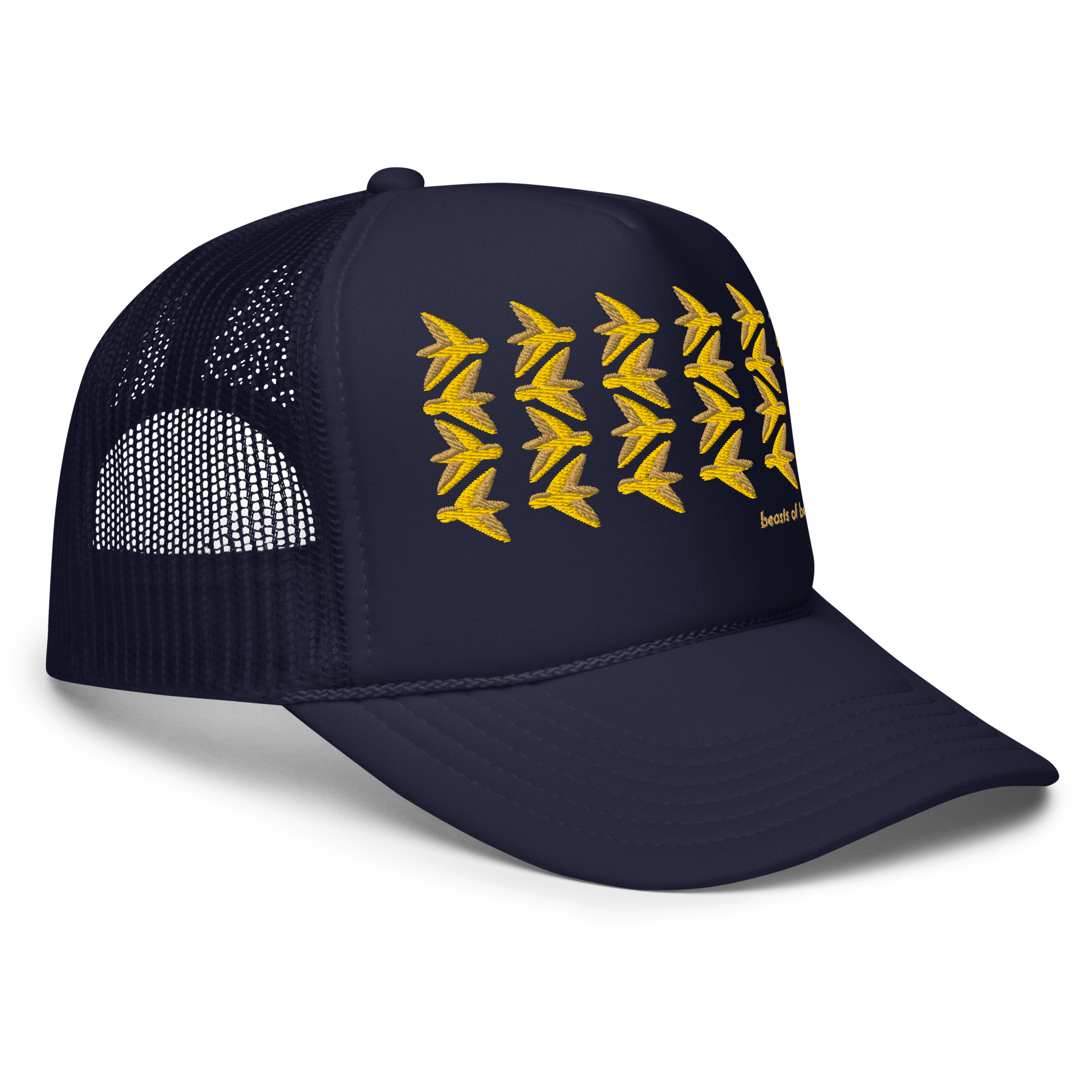beasts of birdin FLOCK Embroidered Trucker Hat