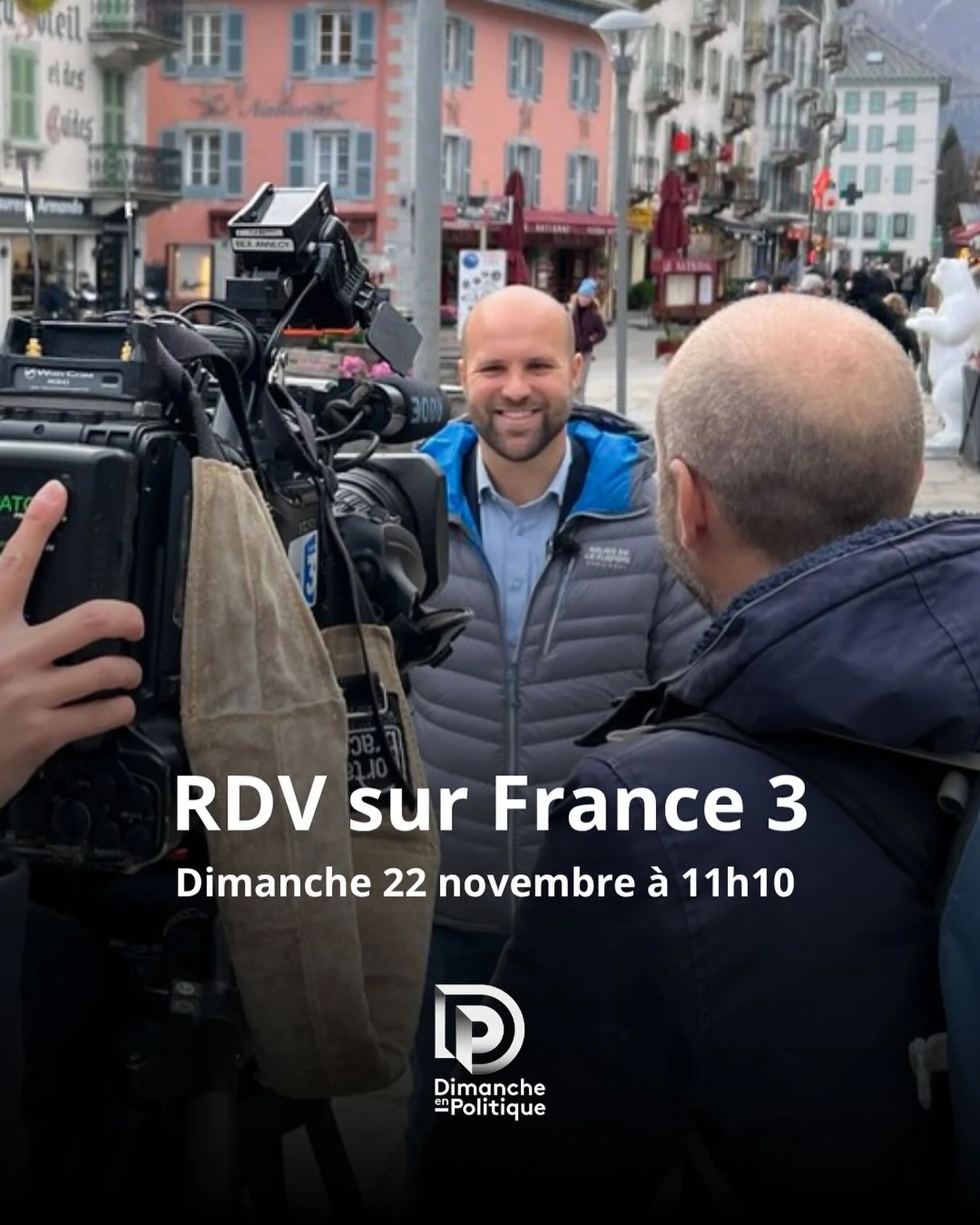 🎥 Merci &agrave; @france3rhonealpes d&rsquo;&ecirc;tre venu couvrir le lancement de campagne &agrave; #Chamonix ! Retrouvez moi sur #DimancheEnPolitique ce dimanche 22 novembre &agrave; 11h10. 

#municipales #elections #electionsmunicipales #montbla