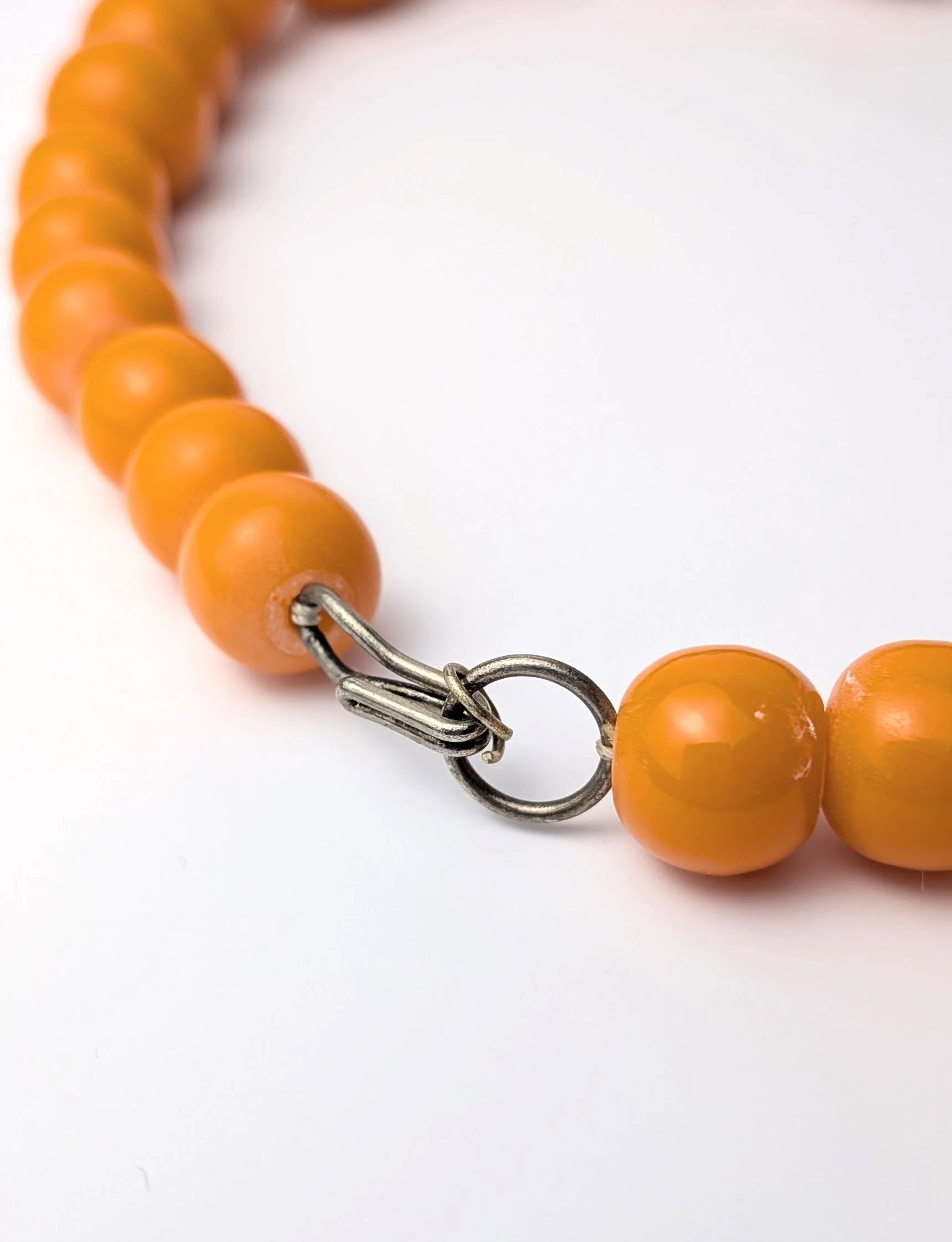 Orange+Lucite+Graduated+Bead+Necklace+Chunky+Retro+Hook+Clasp+3.jpg