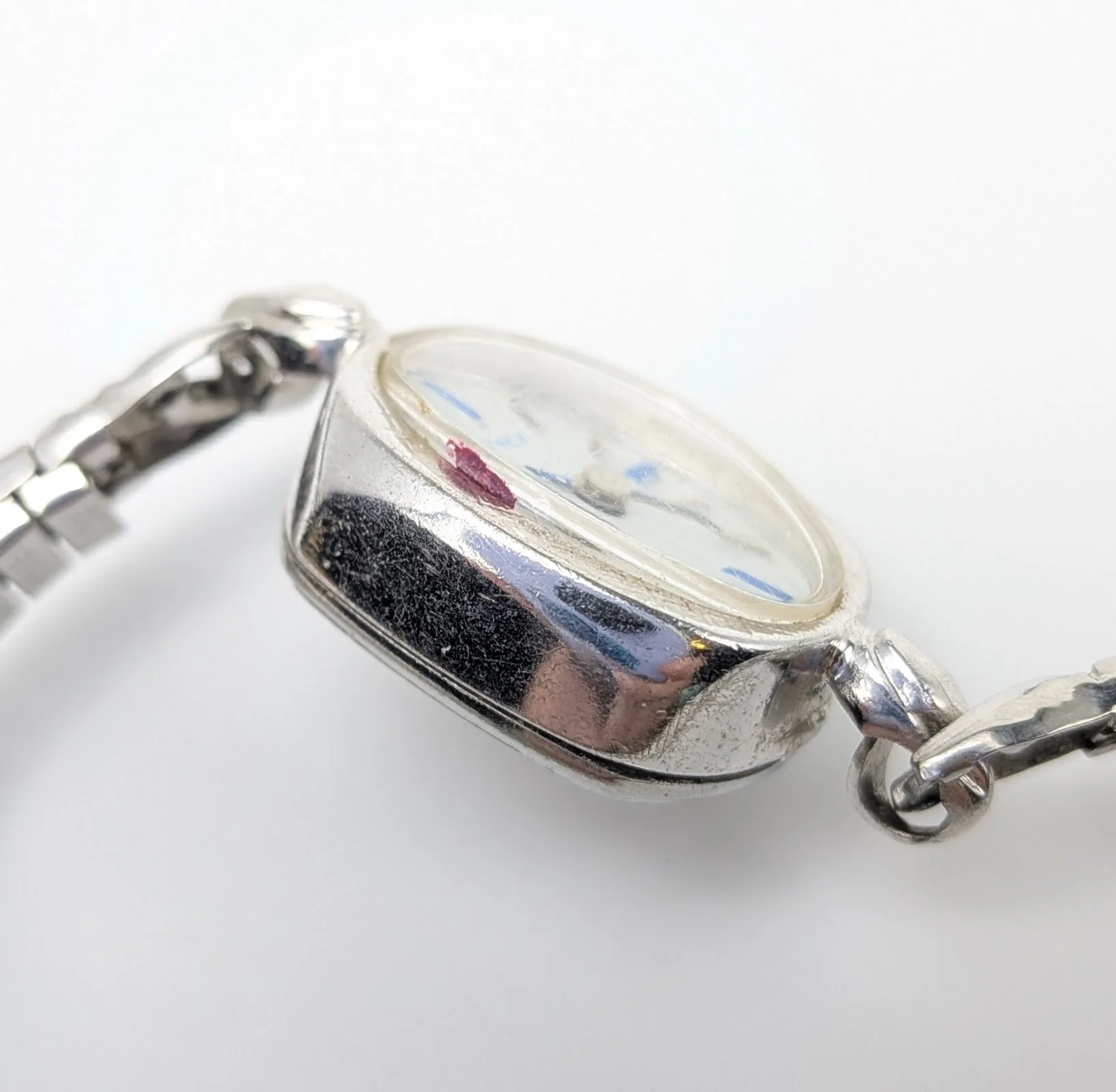 Timex Ladies Watch Silver Tone Blue Details Adjustable Band 5.jpg