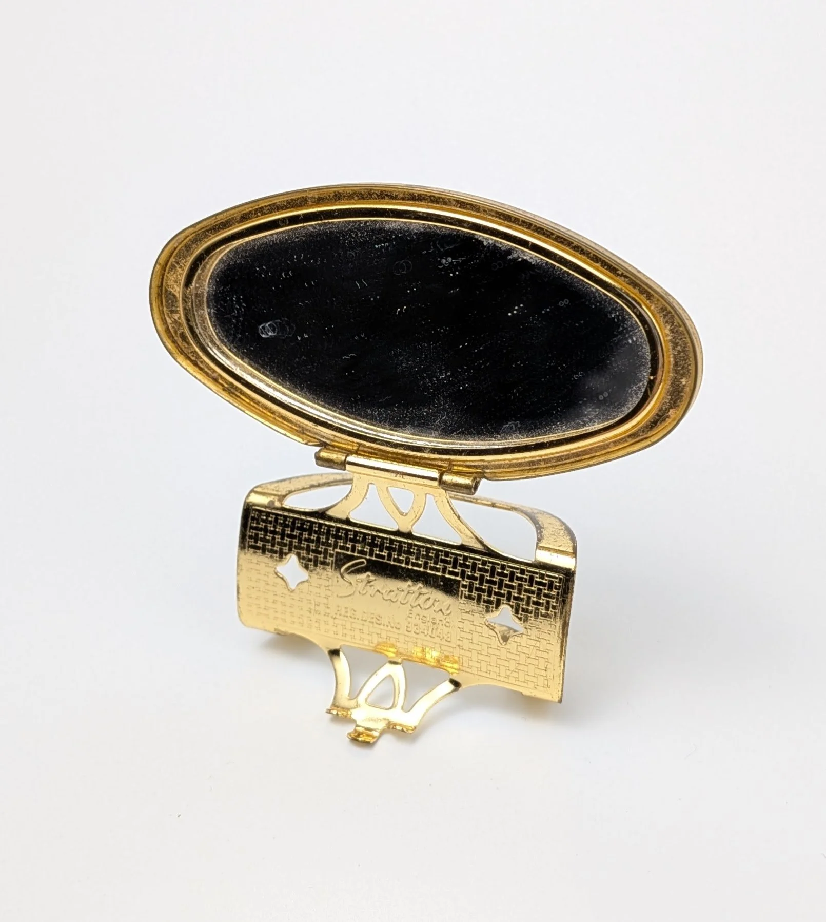 Monogrammed Stratton Lipstick Holder And Mirror England 6.jpg