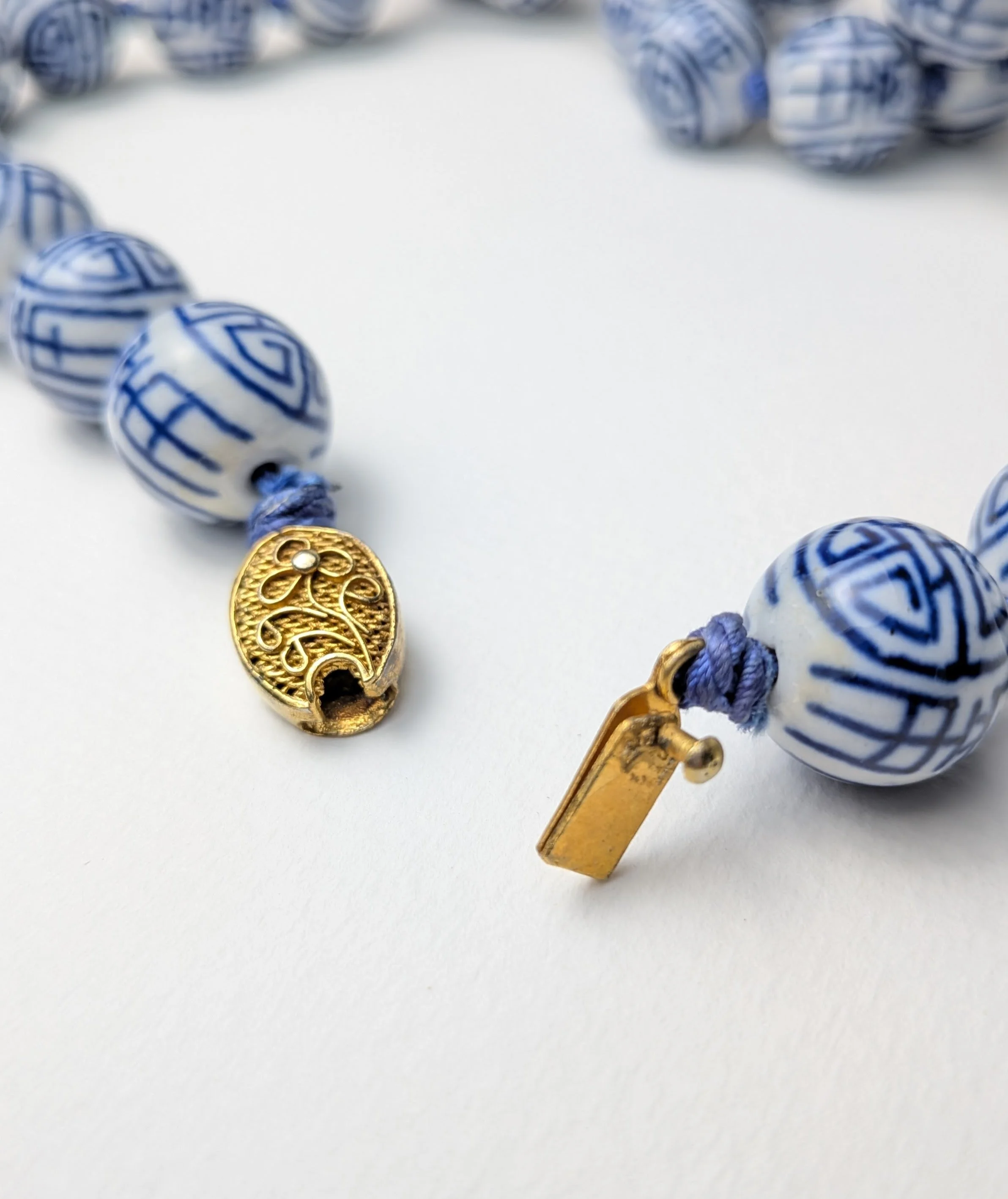 Chinese Export Painted Porcelain Shou Bead Necklace 3.jpg