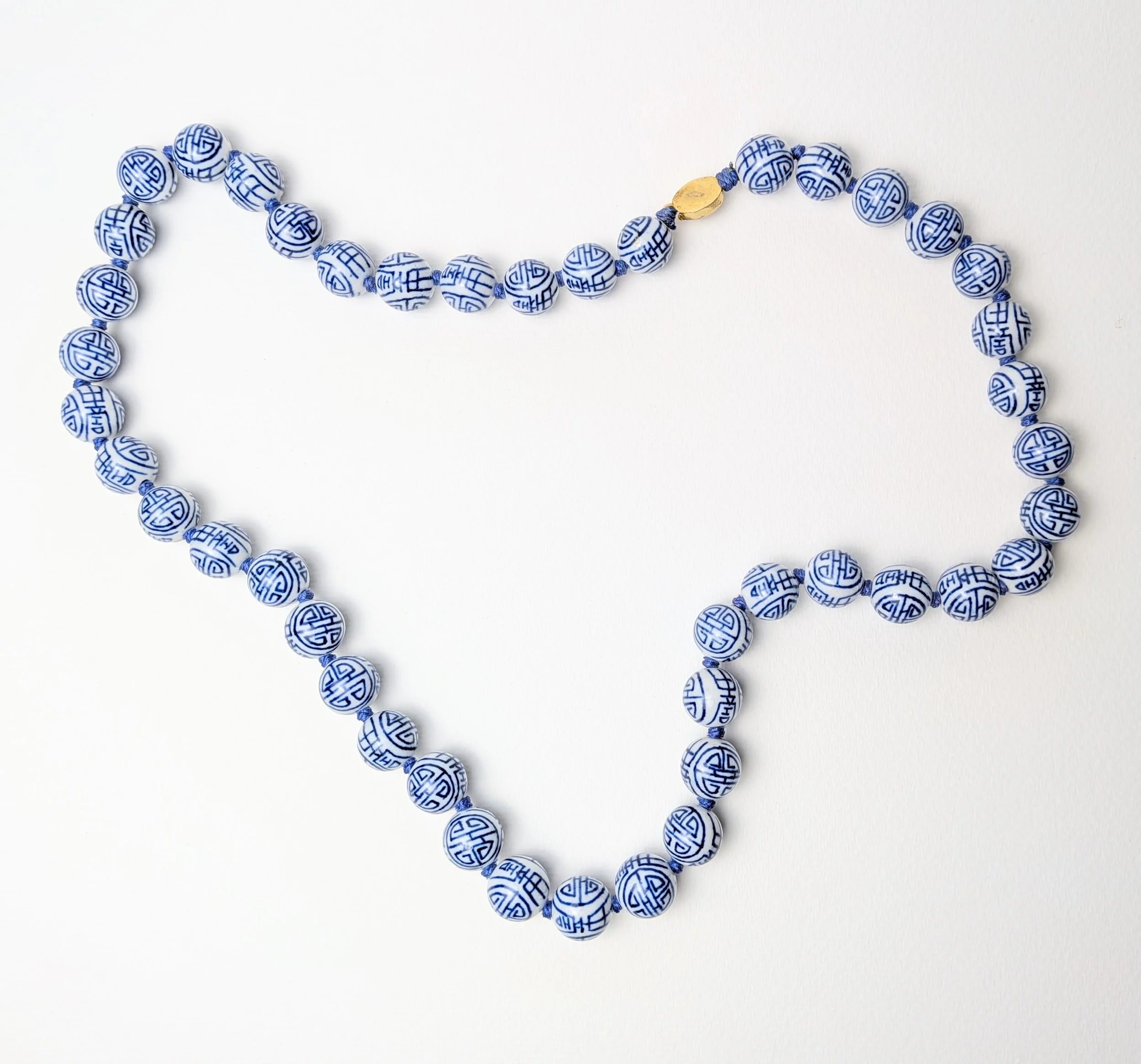 Chinese Export Painted Porcelain Shou Bead Necklace 4.jpg