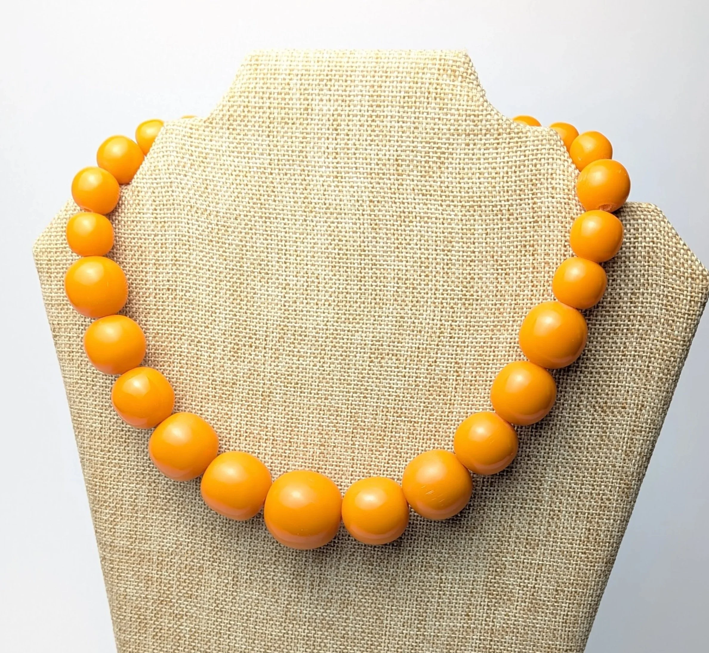 Orange+Lucite+Graduated+Bead+Necklace+Chunky+Retro+Hook+Clasp+6.jpg