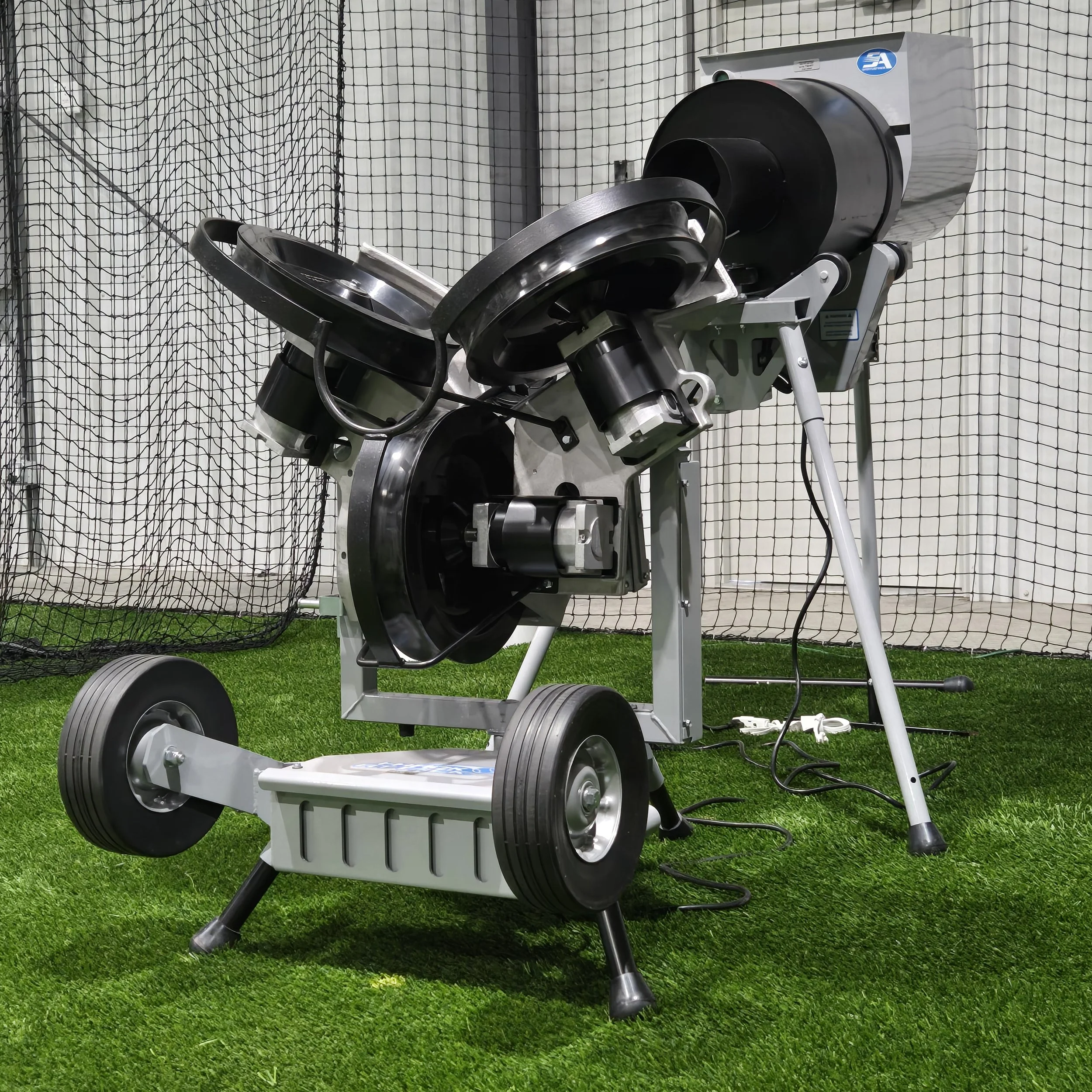 Two iHack Attack 2 pitching machines with team feeders that pitch up to 75 balls automatically are available at no charge to members.  