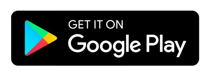 Google Play store logo with the text "Get it on Google Play" on a black background.