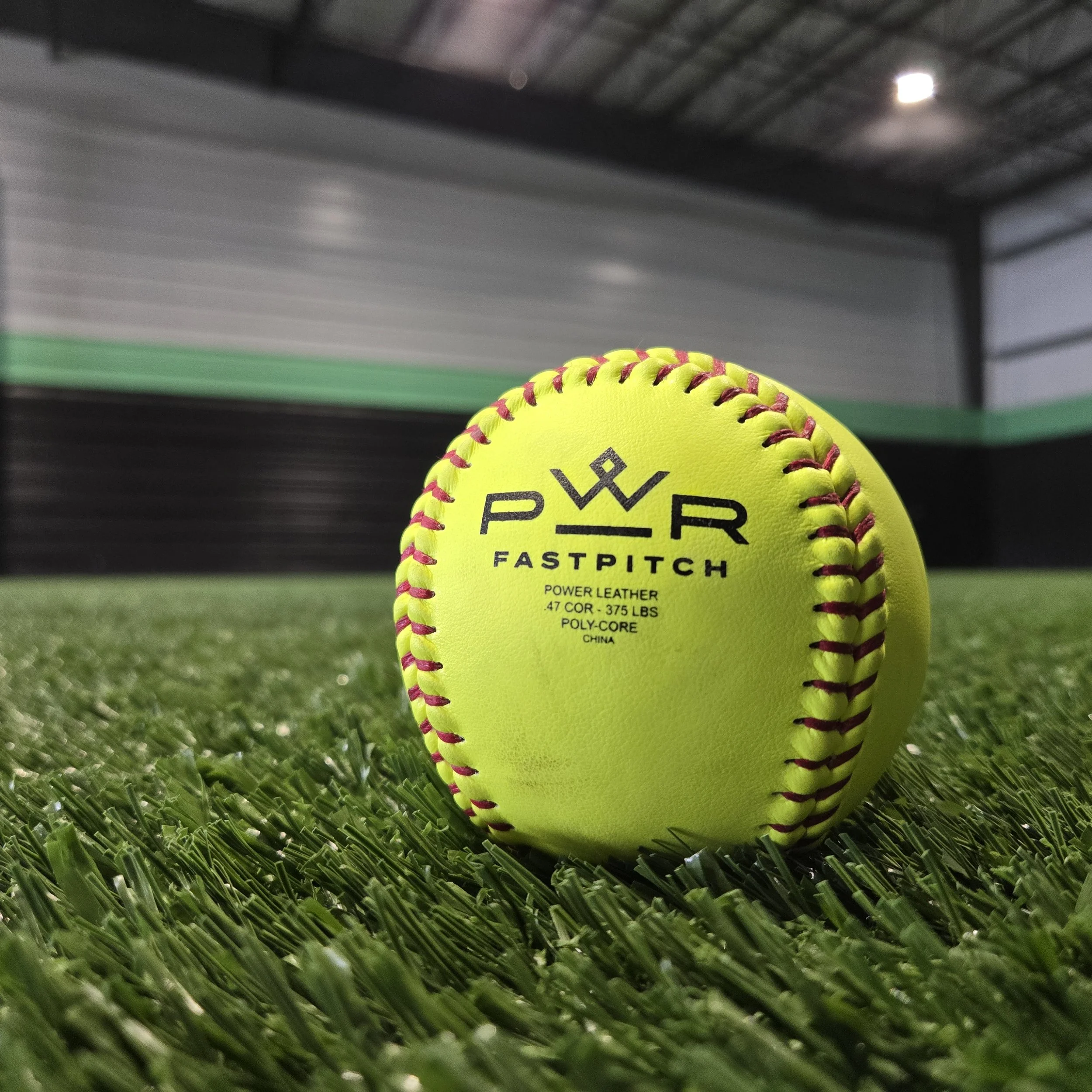 At PWR details matter.  Our facility will be fully stocked with both 11" and 12" PWR .47 COR/375LBS leather softballs and we regularly remove the worn out balls. 