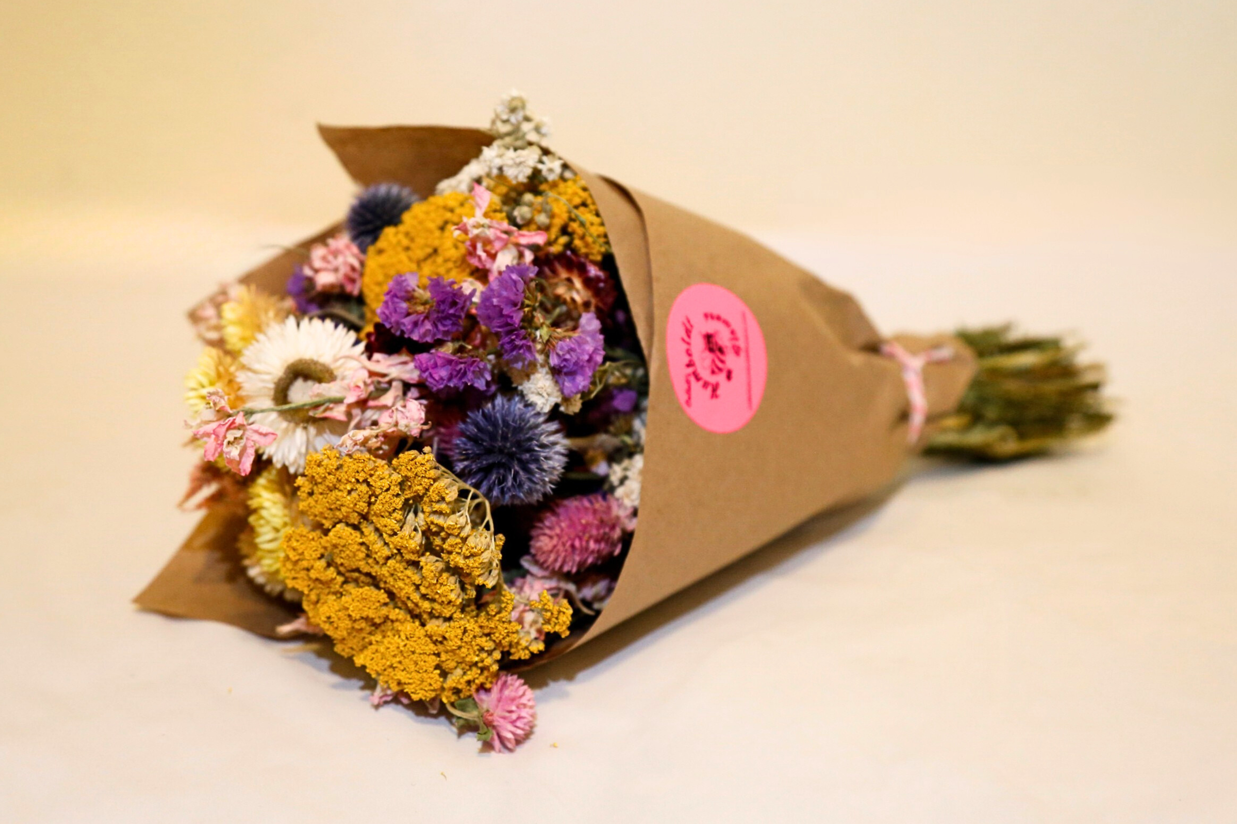 Mixed Color Dried Floral Bouquet - Large