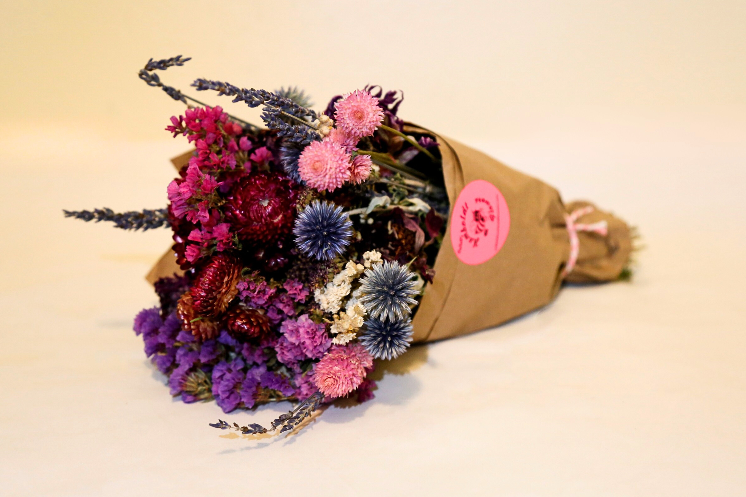 Purple & Blue Dried Floral Bouquet - Large