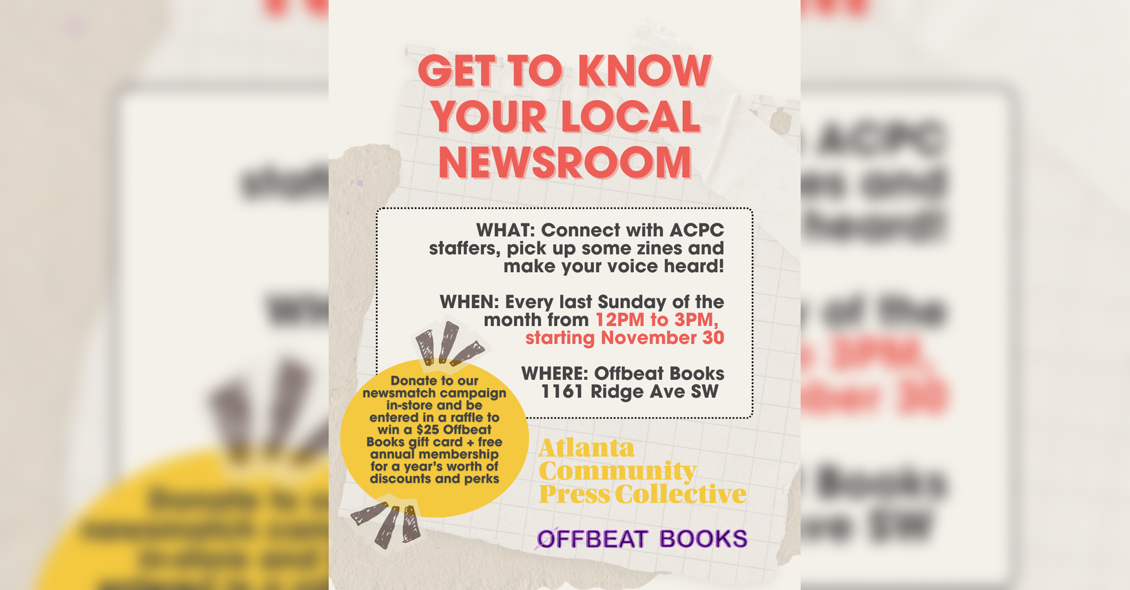 Atlanta Community Press Collective Tabling