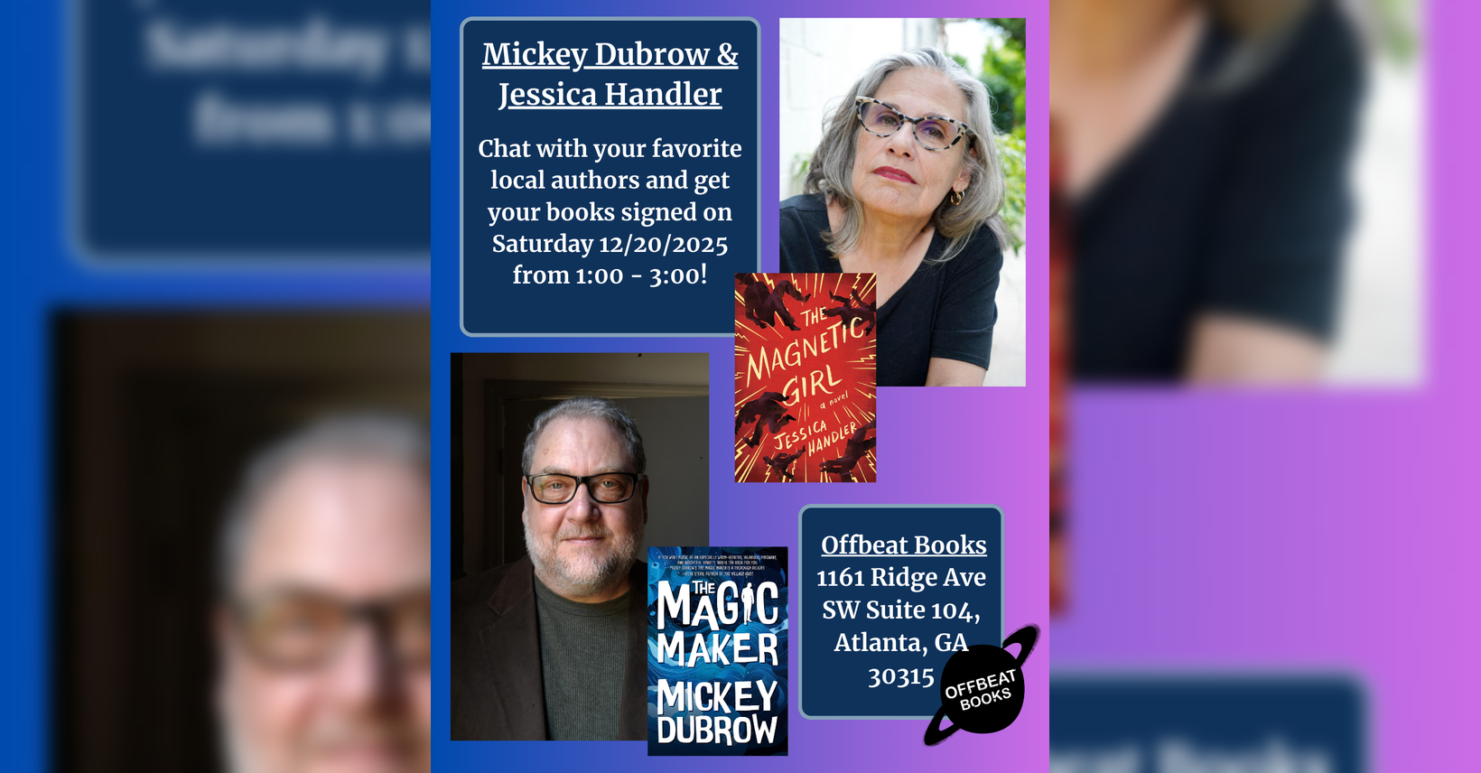 Author Appearance: Mickey Dubrow & Jessica Handler