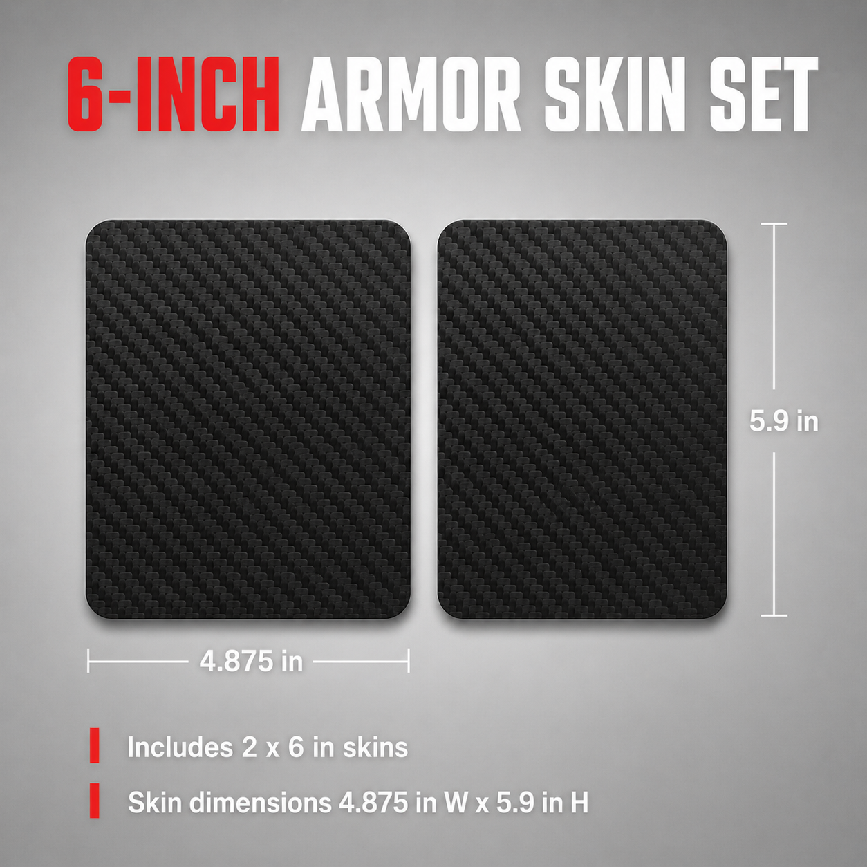 RokPro 6-Inch Armor Skin Set – 2 Piece