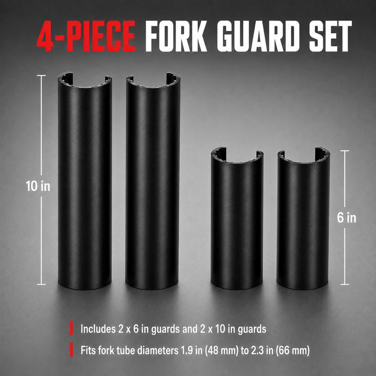 RokPro 4-Piece Dirt Bike Fork Guard Set