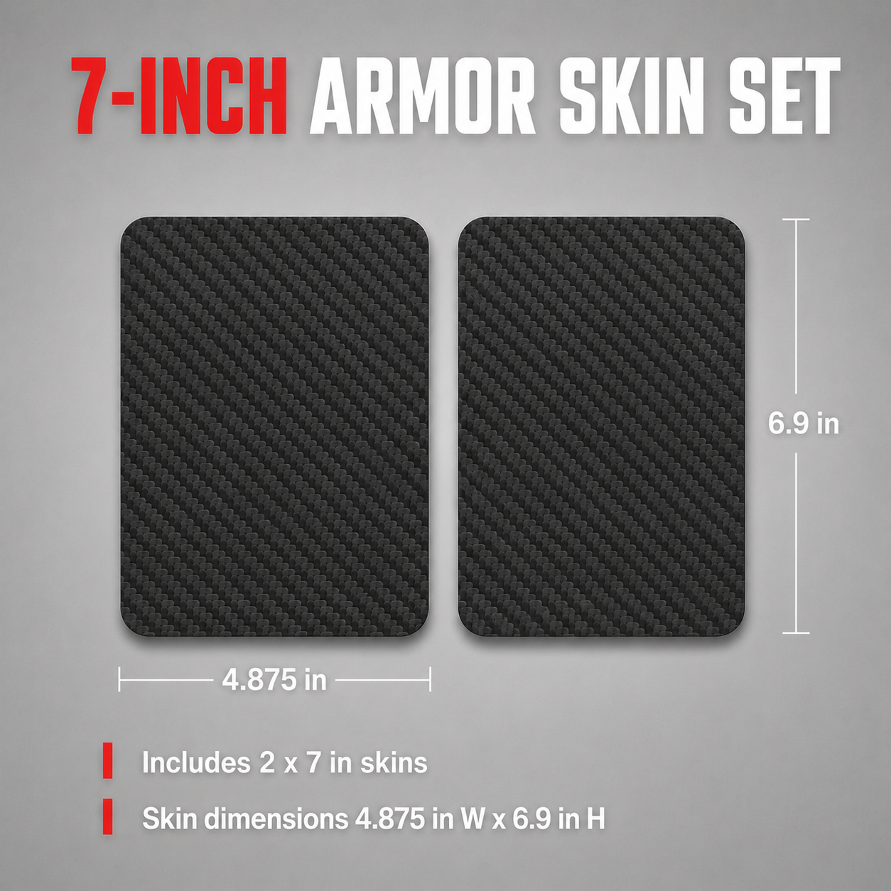 RokPro 7-Inch Armor Skin Set – 2 Piece