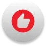 Red location marker icon on a white background