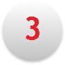 Close-up of a gray billiard ball with the number 3 in red.