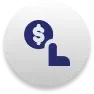 Thumbs up icon with dollar sign