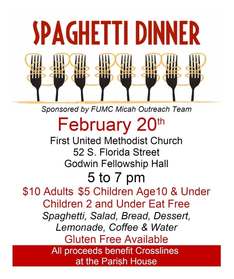 Crosslines Spaghetti Dinner Fundraiser