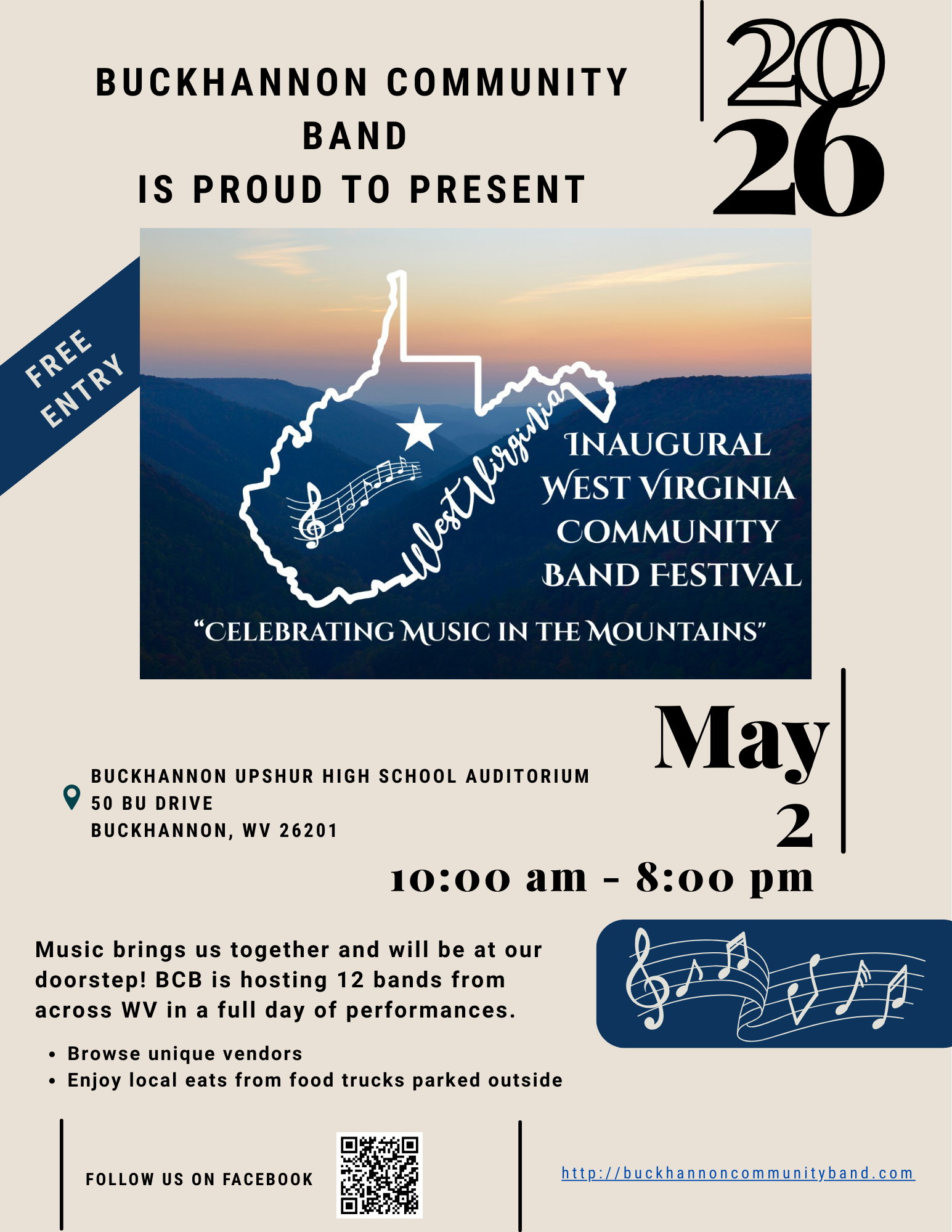Inaugural West Virginia Community Band Festival